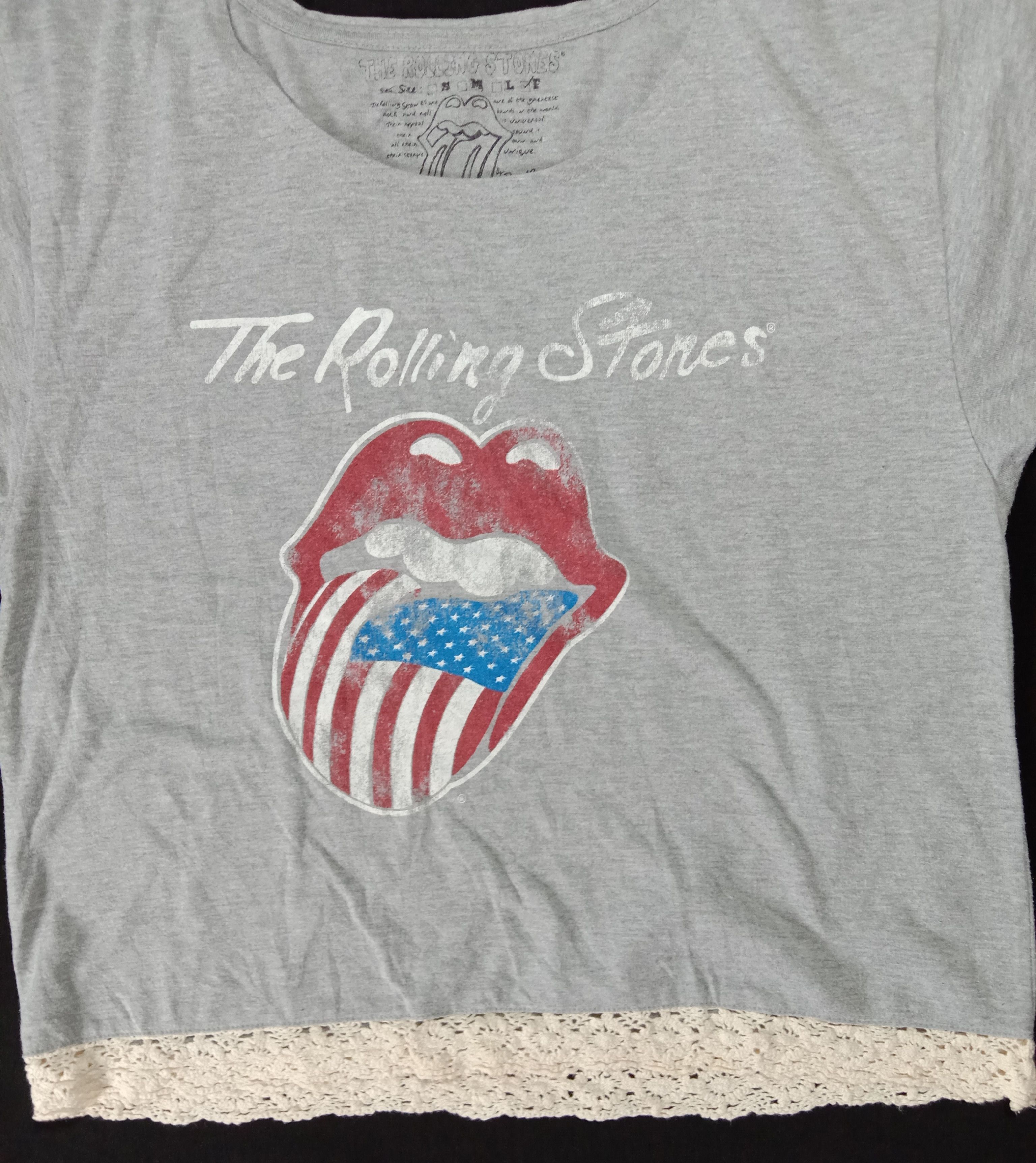 Band Tees The Rolling Stones Merchandise Rock Tee Girl Women Size ONE SIZE - 4 Thumbnail