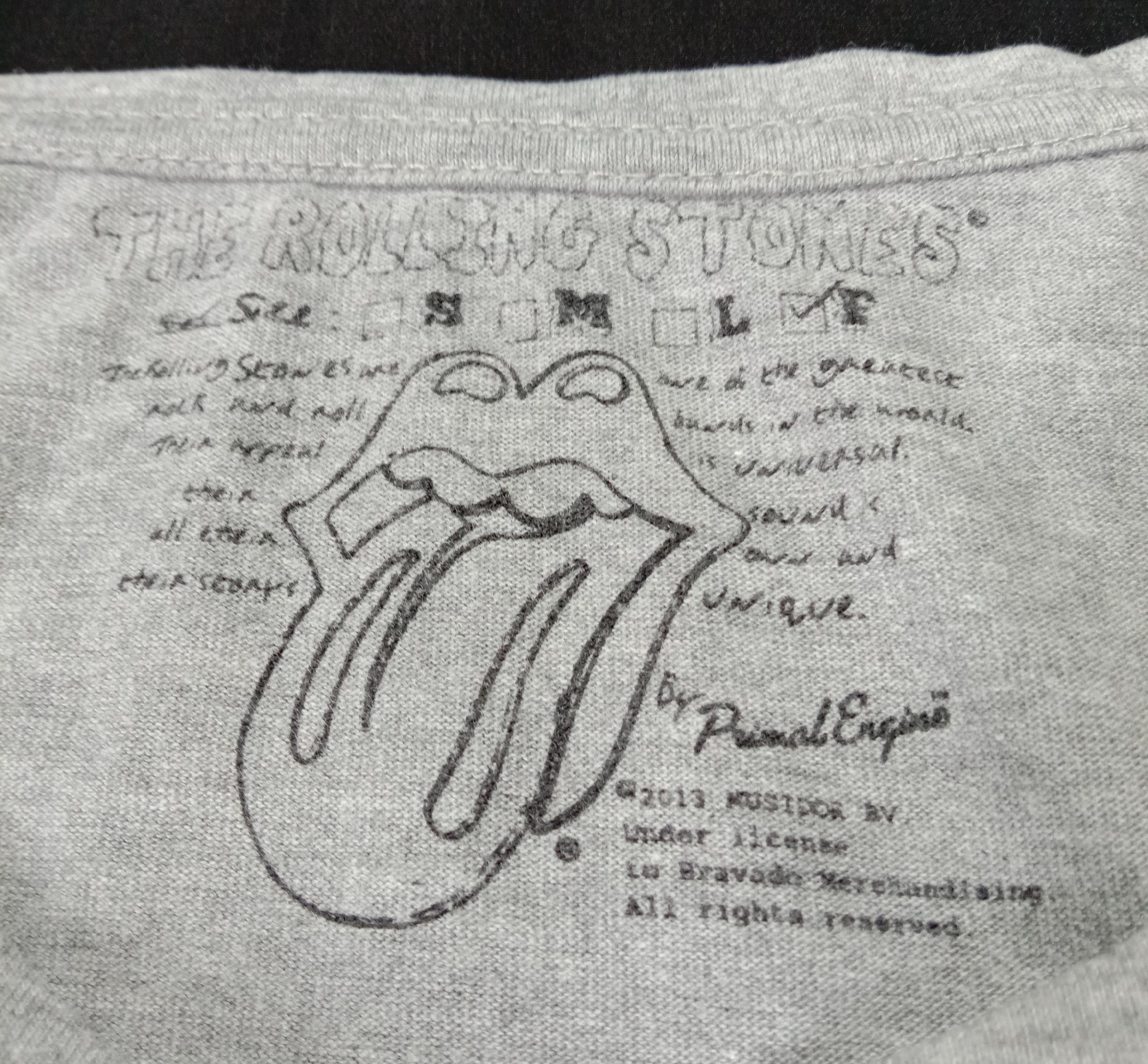 Band Tees The Rolling Stones Merchandise Rock Tee Girl Women Size ONE SIZE - 3 Thumbnail