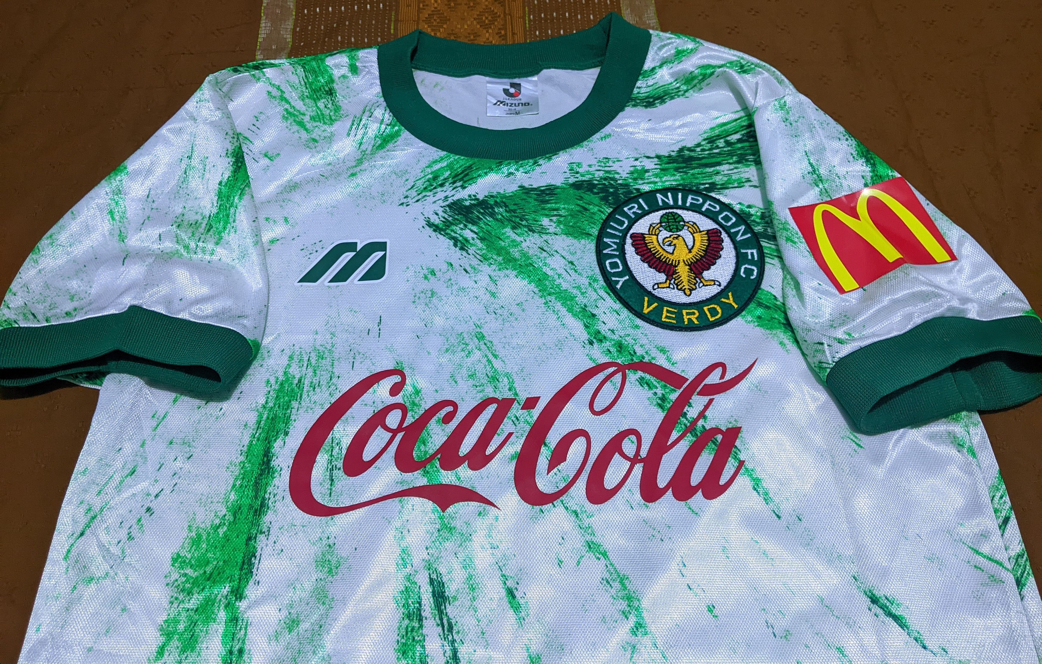Mizuno Tokyo Verdy 1993-94 away Jersey football shirt Size US M / EU 48-50 / 2 - 6 Thumbnail