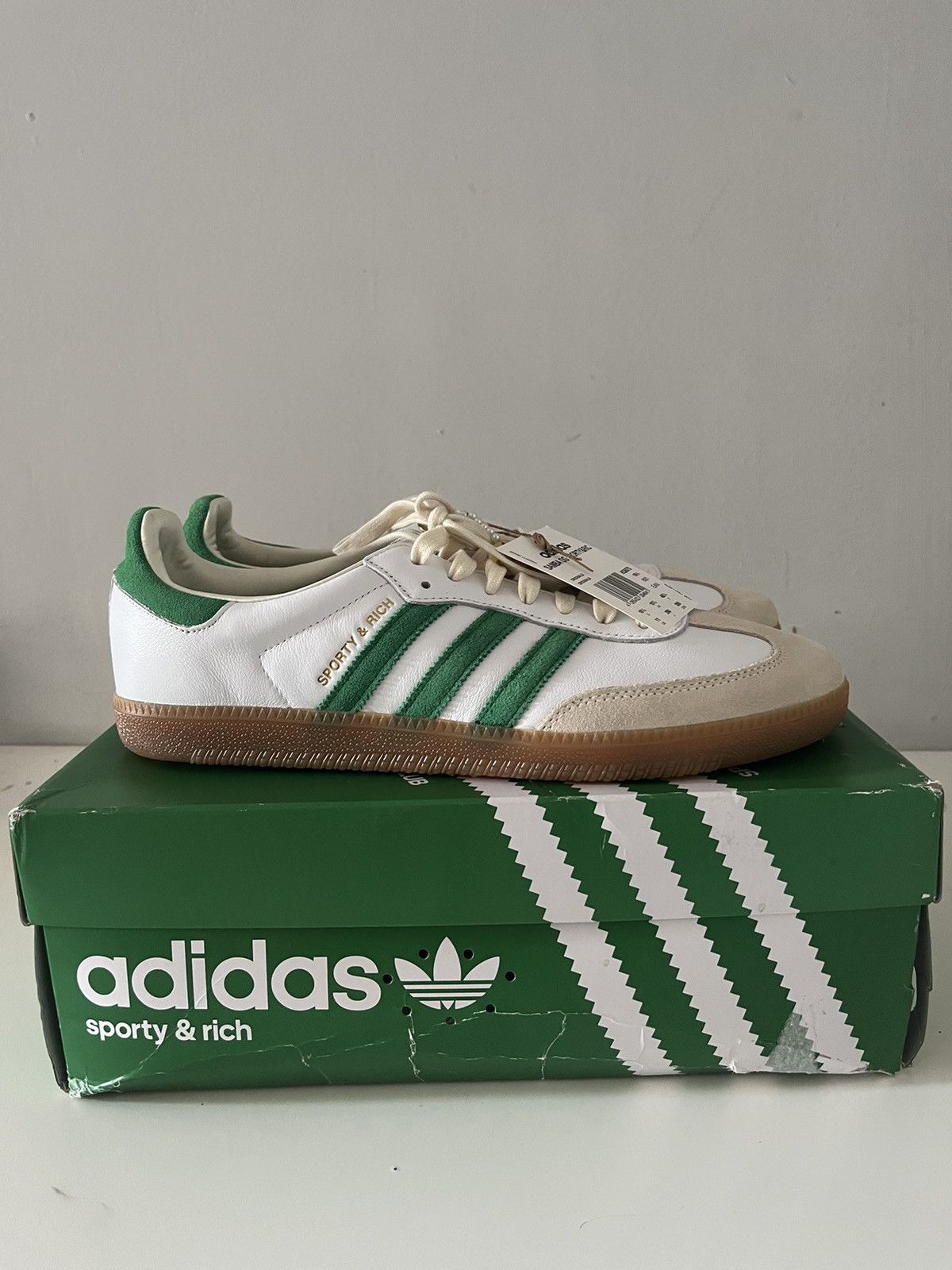 adidas Samba OG Sporty & Rich White Green