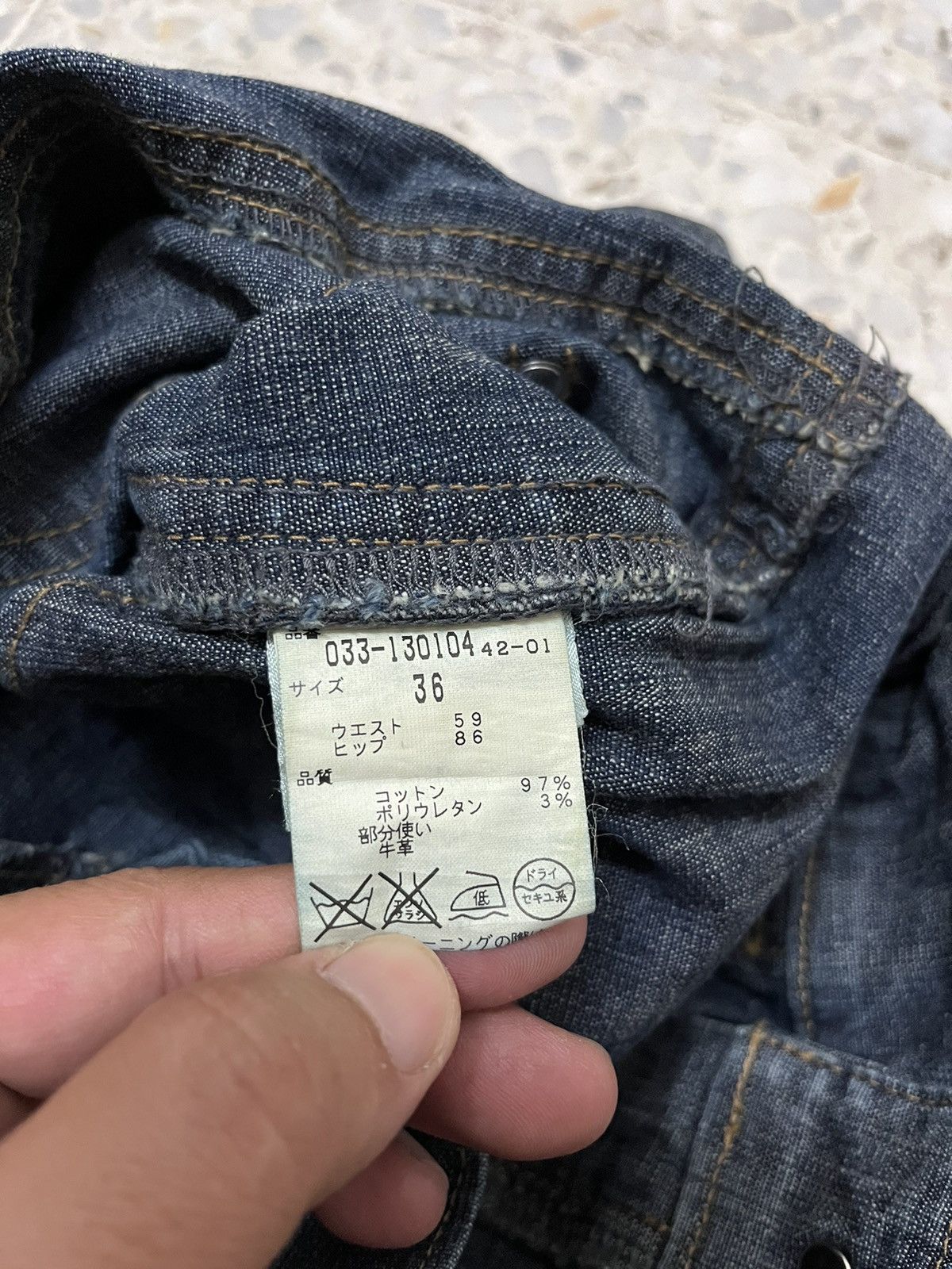 Japanese Brand Vintage Novespazio by Noboru Yamafuji Braided designer jeans Size 28" / US 6 / IT 42 - 7 Thumbnail