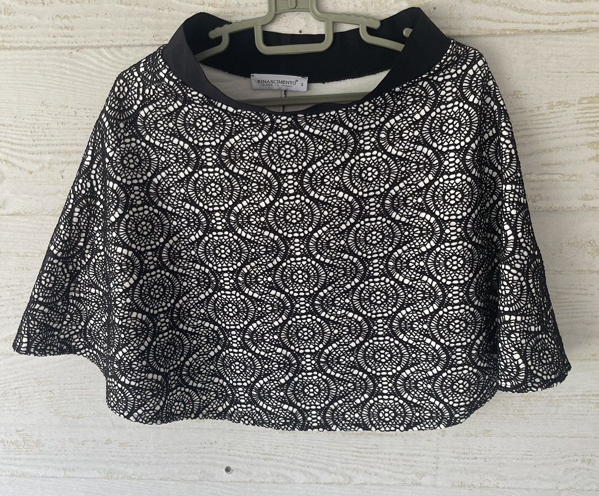 image of Italian Designers Rina Scimento Skirt Italy in Black White, Women's (Size 24)