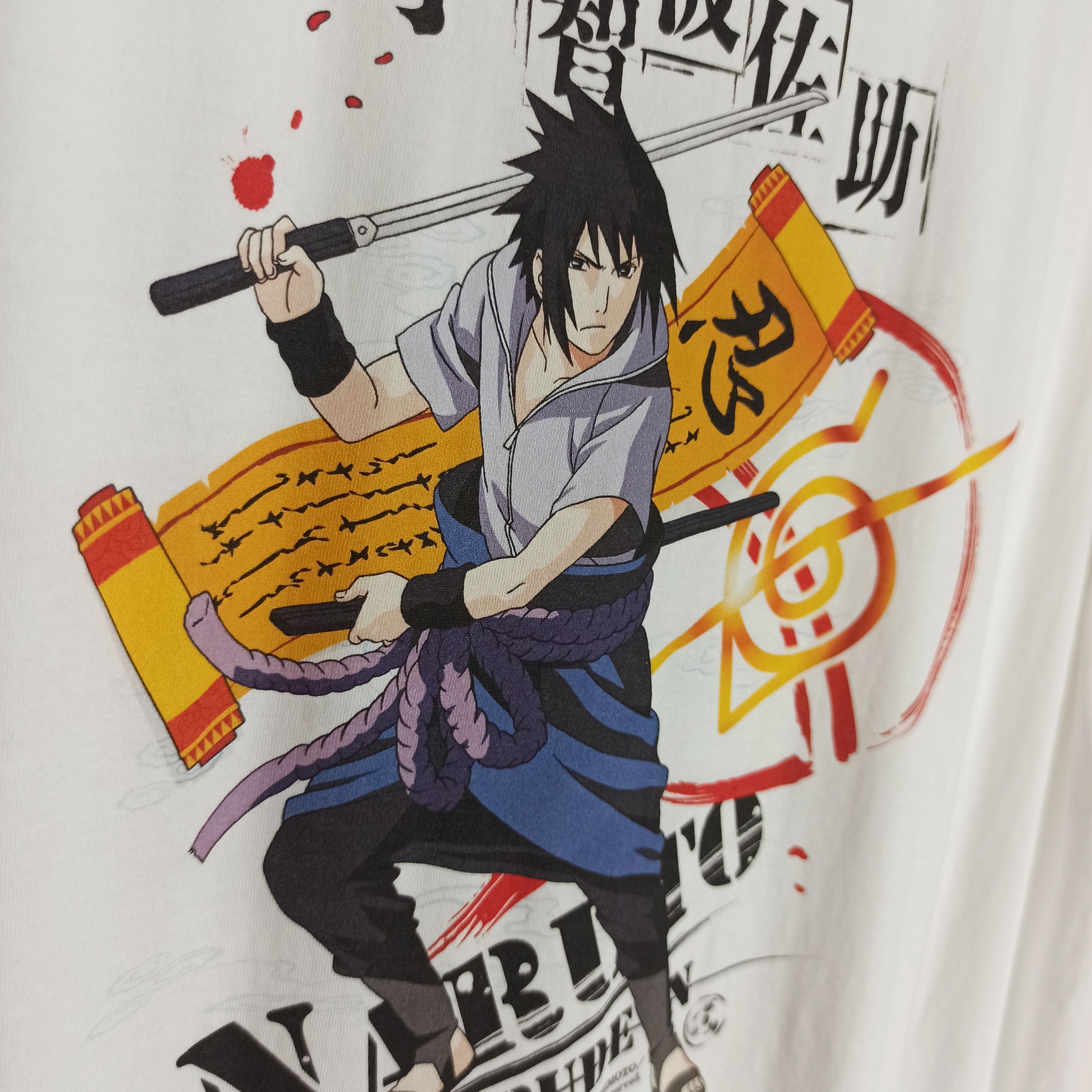 Anime Vtg Anime Promo Naruto Shippuden Character Sasuke Uchiha Size US L / EU 52-54 / 3 - 6 Thumbnail