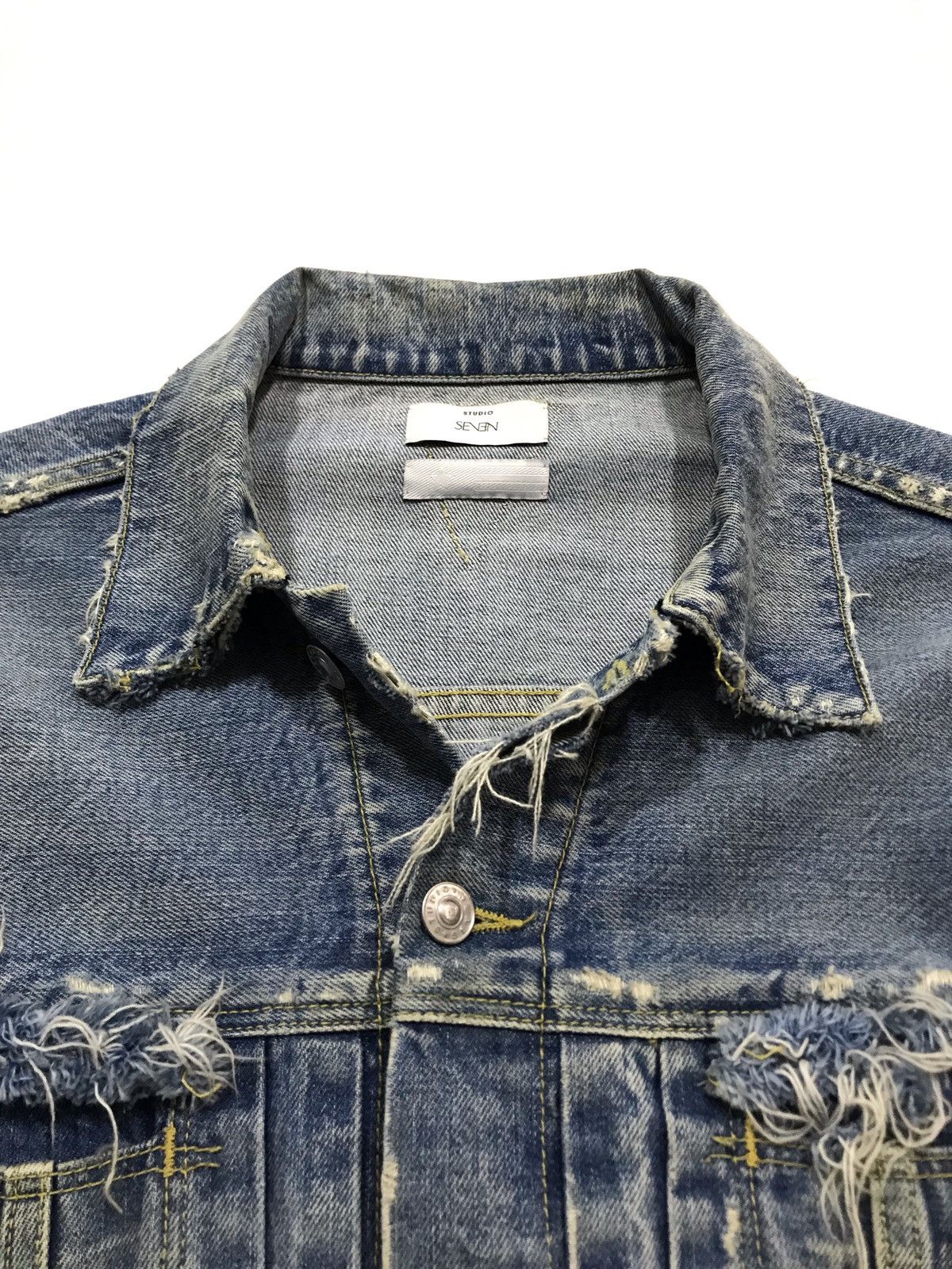 Studio Seven 17AW Damage Denim Jacket Size US M / EU 48-50 / 2 - 5 Thumbnail