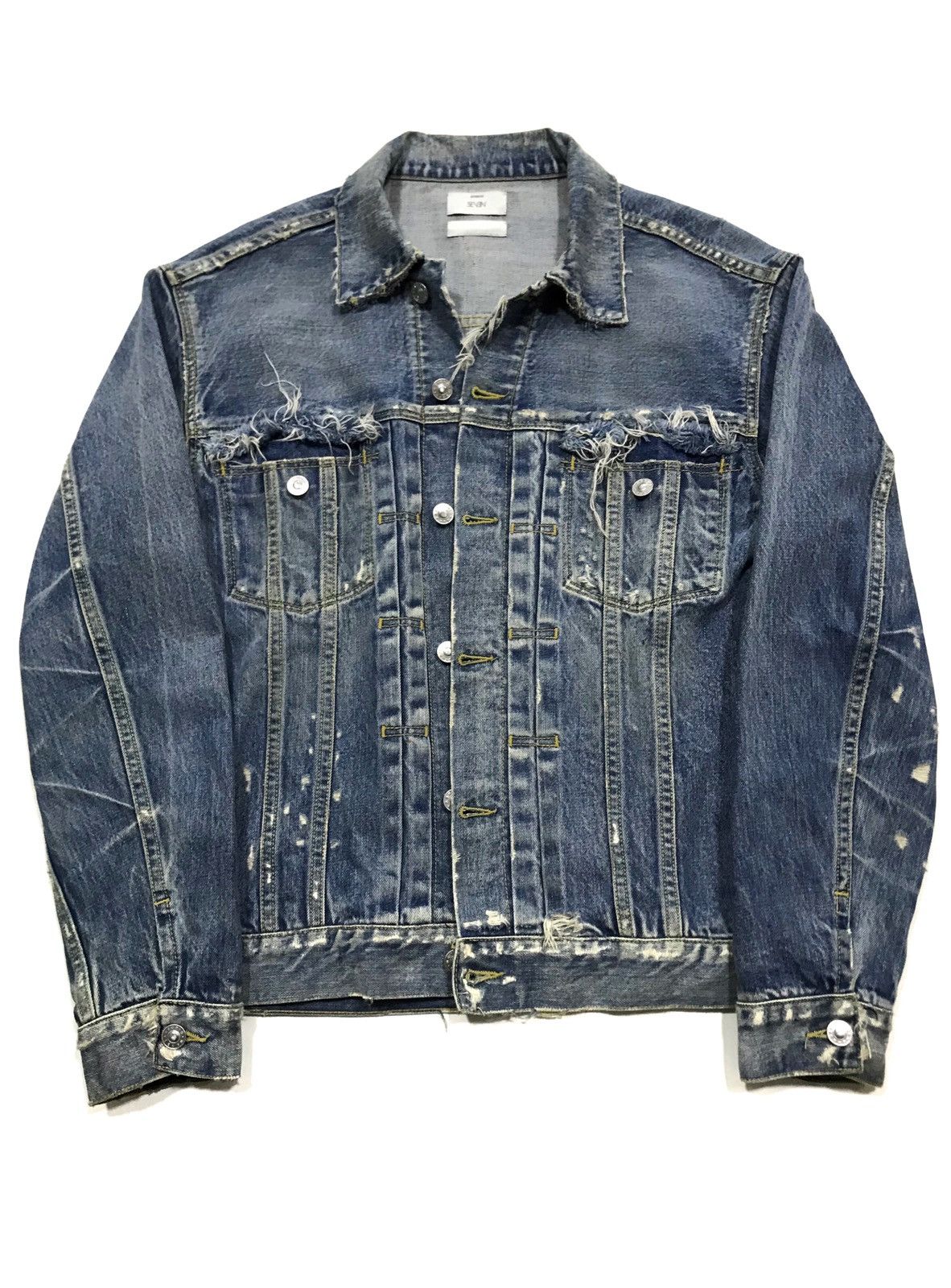Studio Seven 17AW Damage Denim Jacket Size US M / EU 48-50 / 2 - 1 Thumbnail