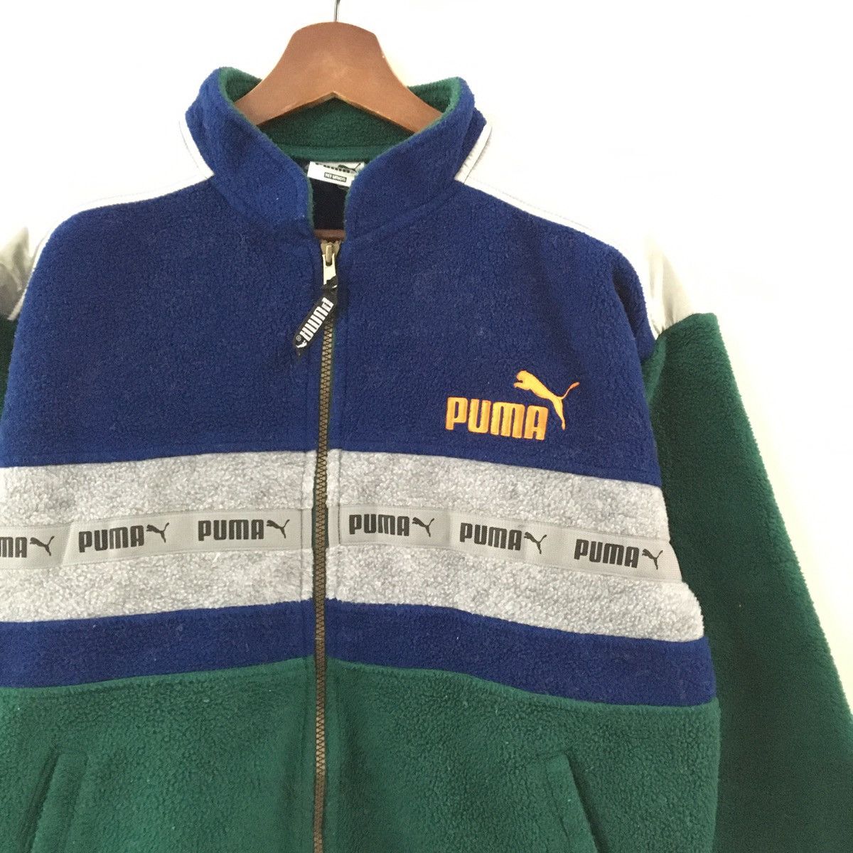 Puma Puma Colour Block Big Logo Fleece Jacket Size US L / EU 52-54 / 3 - 2 Thumbnail