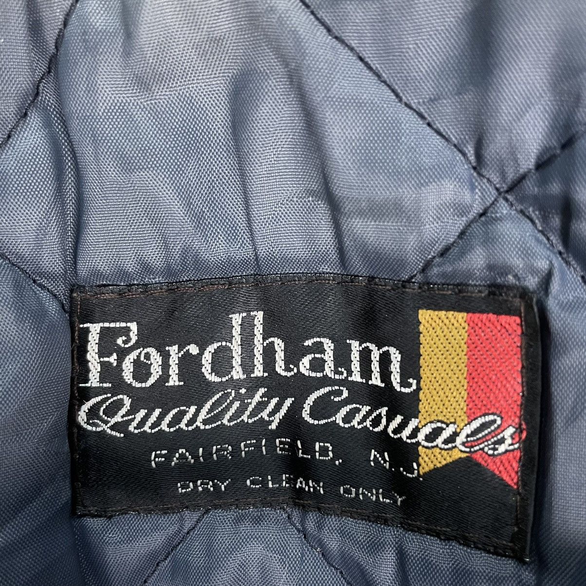 Vintage 🌟FORDHAM Letterman Varsity Leather Jacket Size US S / EU 44-46 / 1 - 8 Thumbnail
