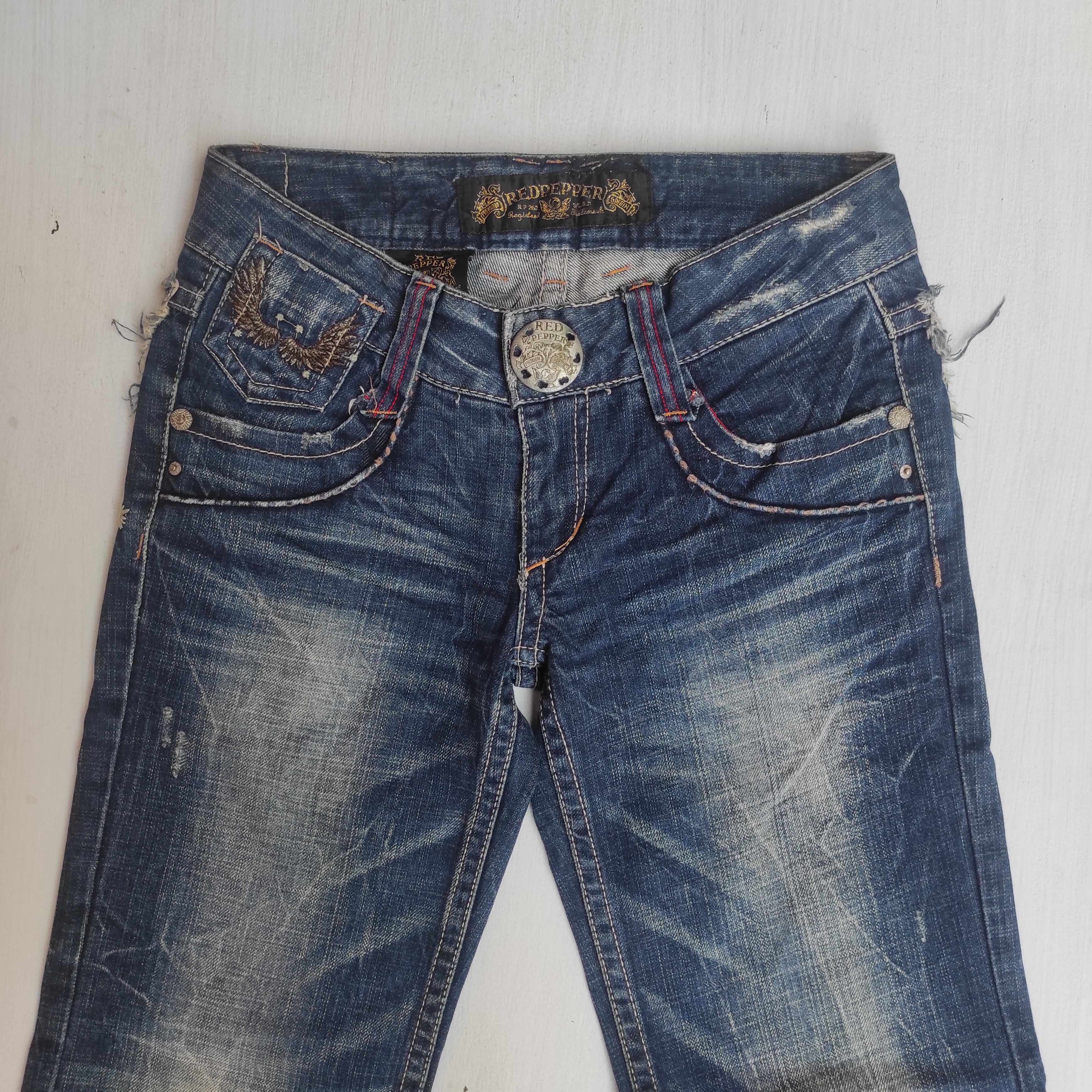 Hysteric Glamour Flare Jeans RED PEPPER Low Rise Boot cut size 27 fit 28 Size US 27 - 9 Thumbnail