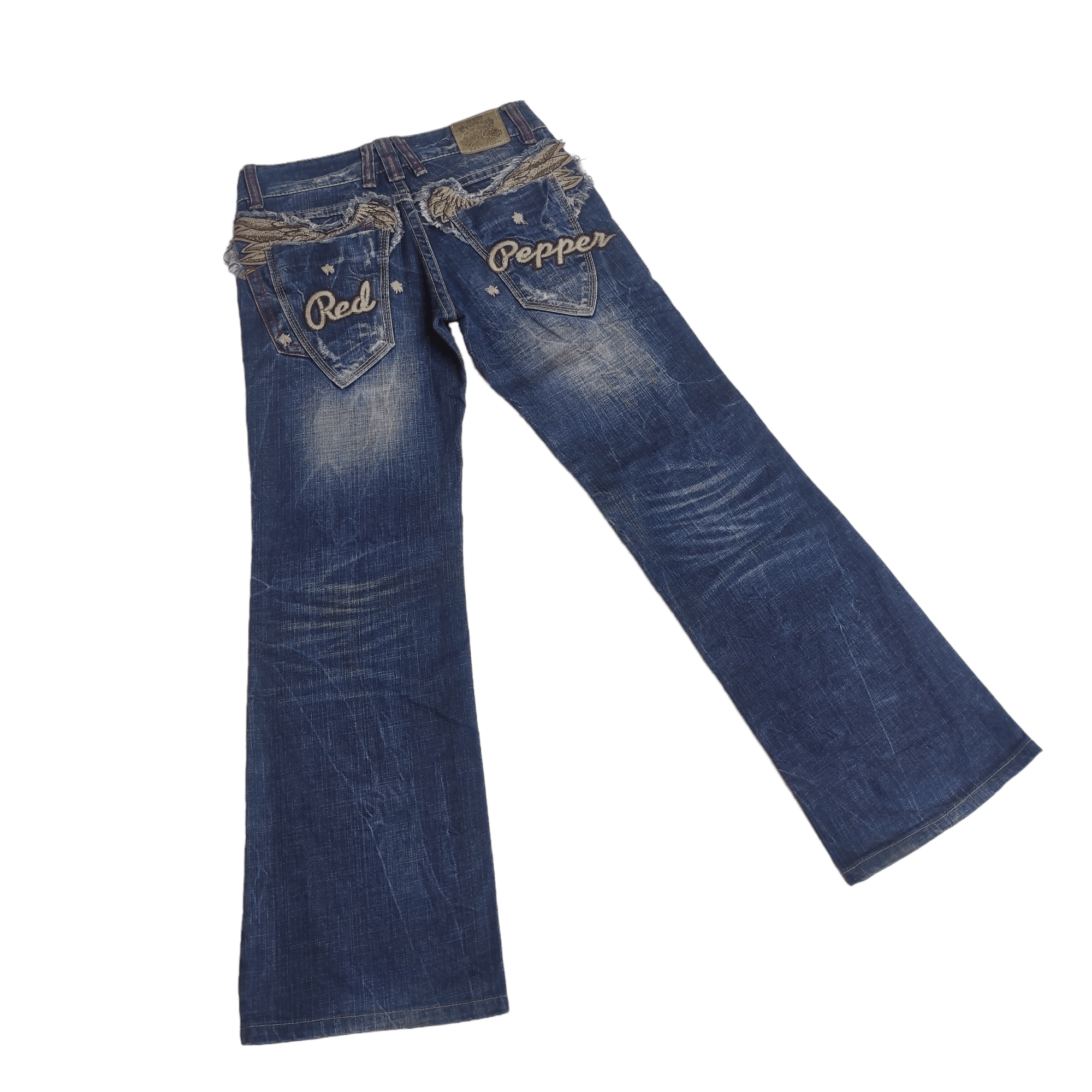 Hysteric Glamour Flare Jeans RED PEPPER Low Rise Boot cut size 27 fit 28 Size US 27 - 1 Thumbnail