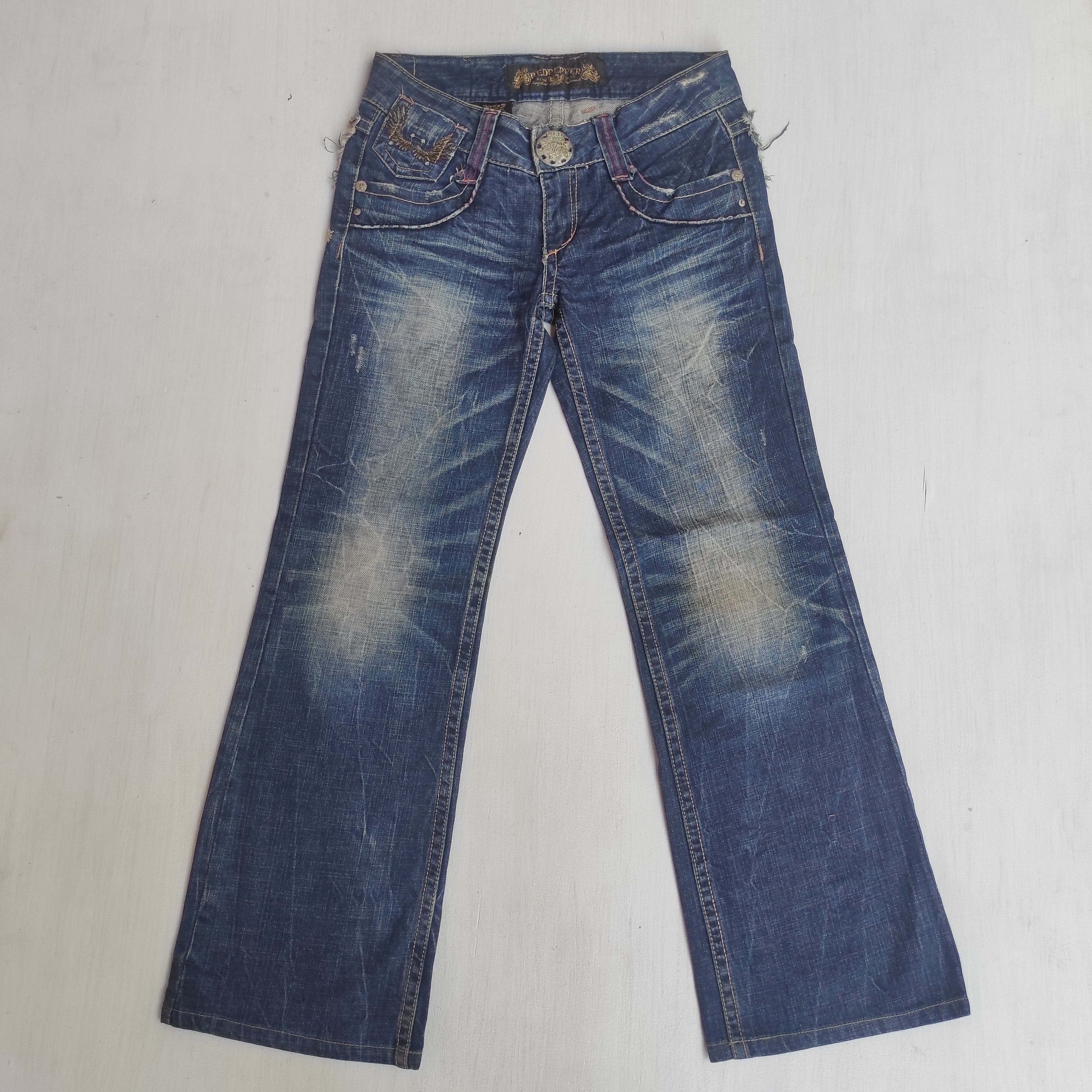 Hysteric Glamour Flare Jeans RED PEPPER Low Rise Boot cut size 27 fit 28 Size US 27 - 8 Thumbnail