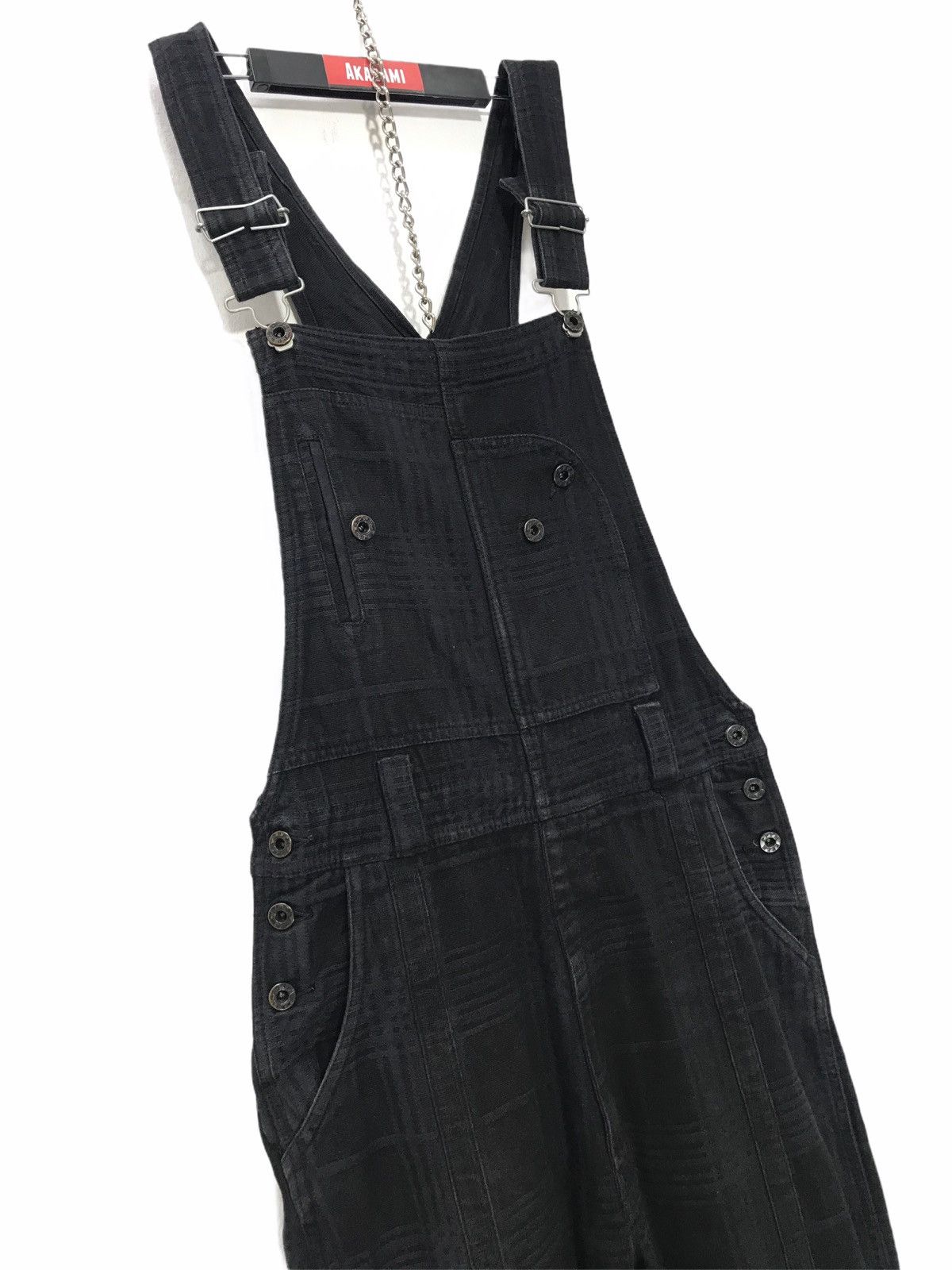 Japanese Brand PPFM Plaid Overalls Thick Multipockets 3🟦2 Size US 33 - 1 Thumbnail