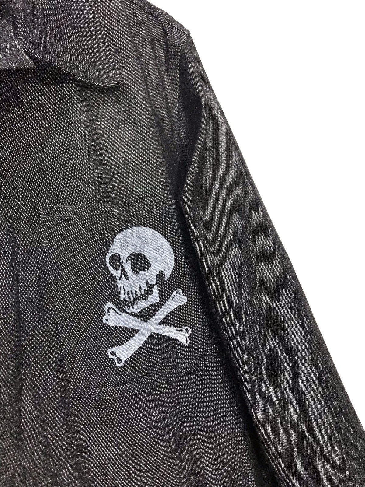 Japanese Brand ☠World Wide Love Coverall Jumpsuit Thin Denim Skull 17🟩 Size US S / EU 44-46 / 1 - 4 Thumbnail