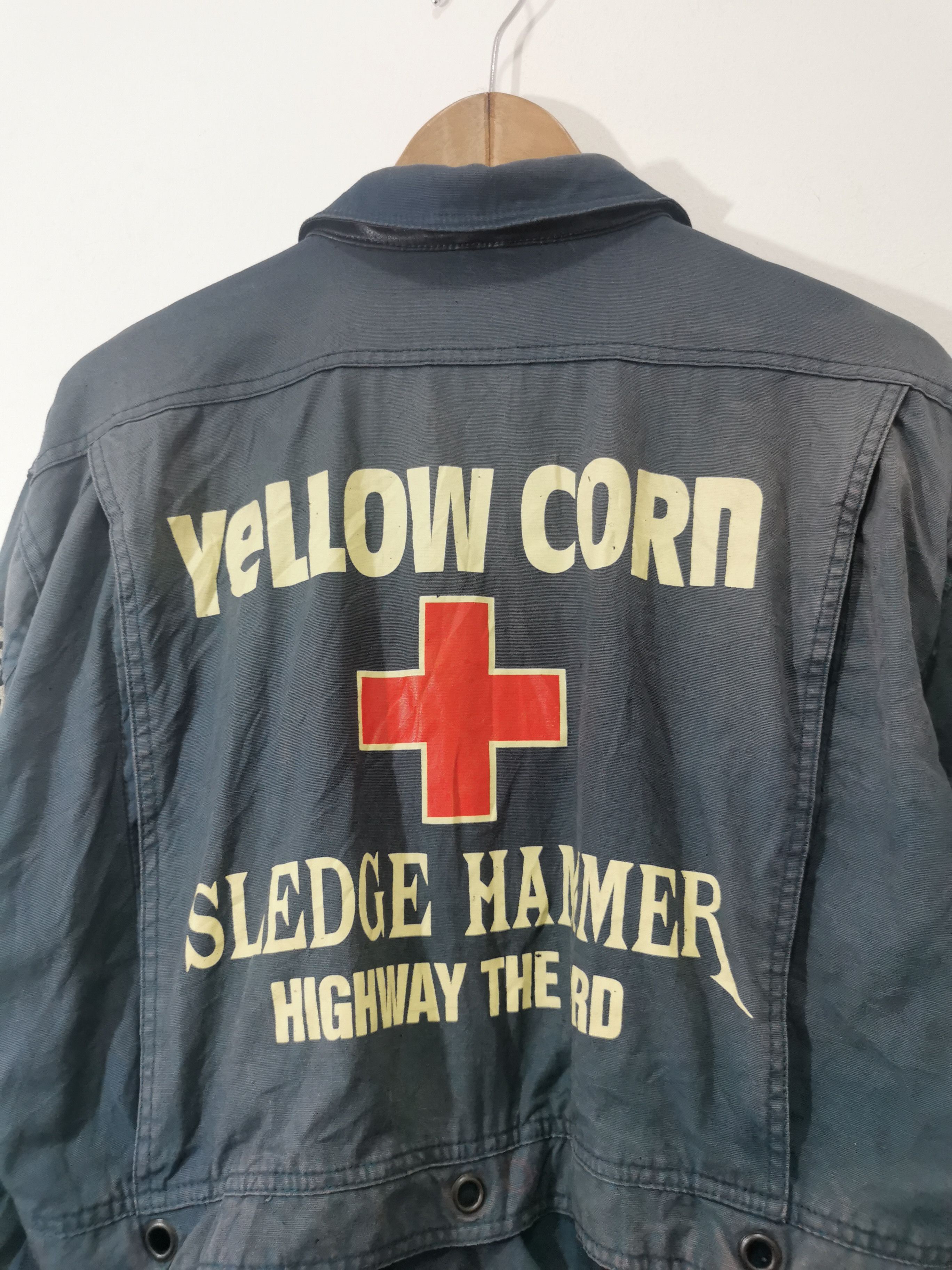 NASCAR × Vintage × YELLOW CORN Sun Faded Yellow Corn Sledge Hammer Racing Jacket Size US L / EU 52-54 / 3 - 4 Thumbnail