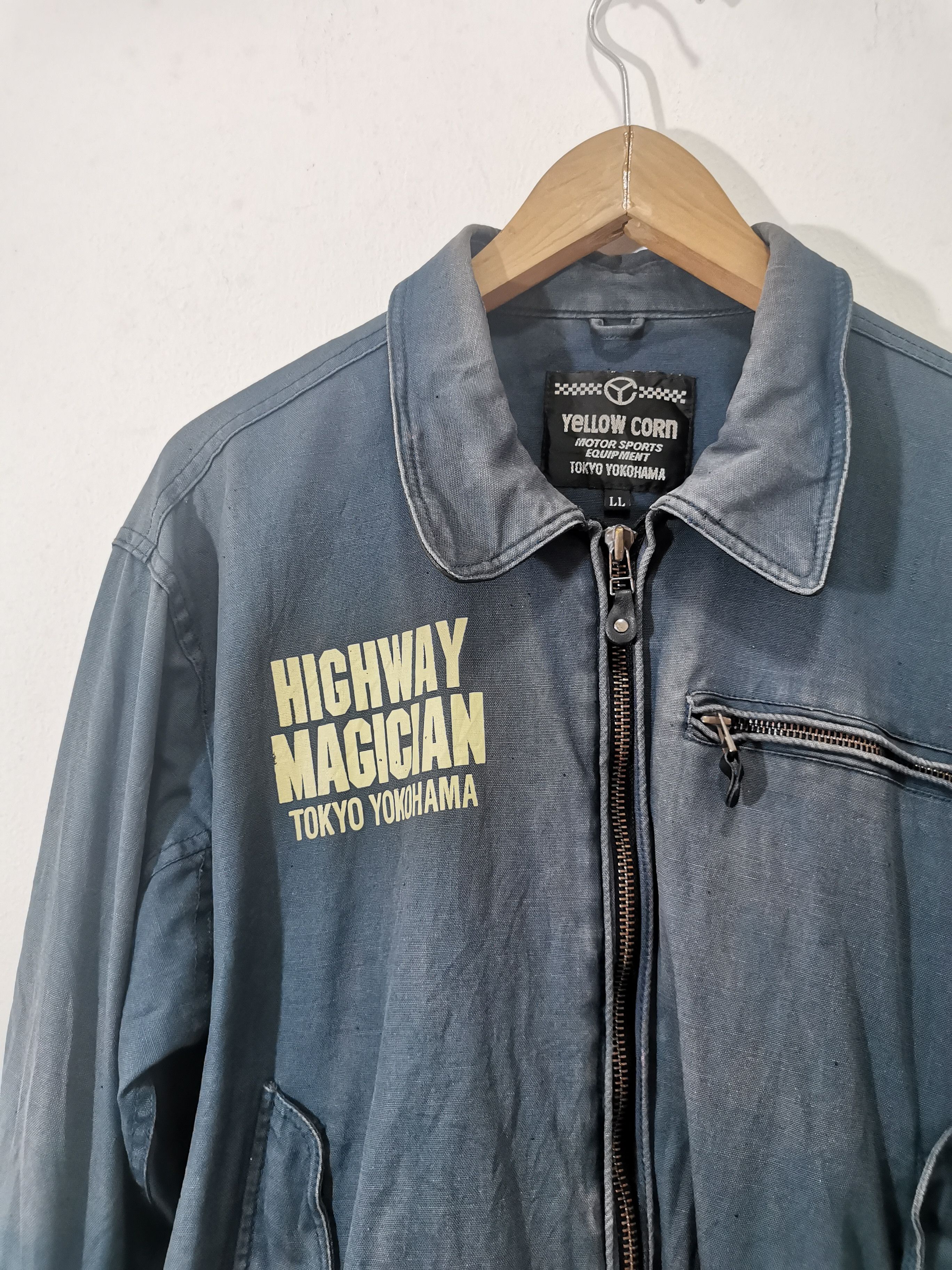 NASCAR × Vintage × YELLOW CORN Sun Faded Yellow Corn Sledge Hammer Racing Jacket Size US L / EU 52-54 / 3 - 8 Thumbnail