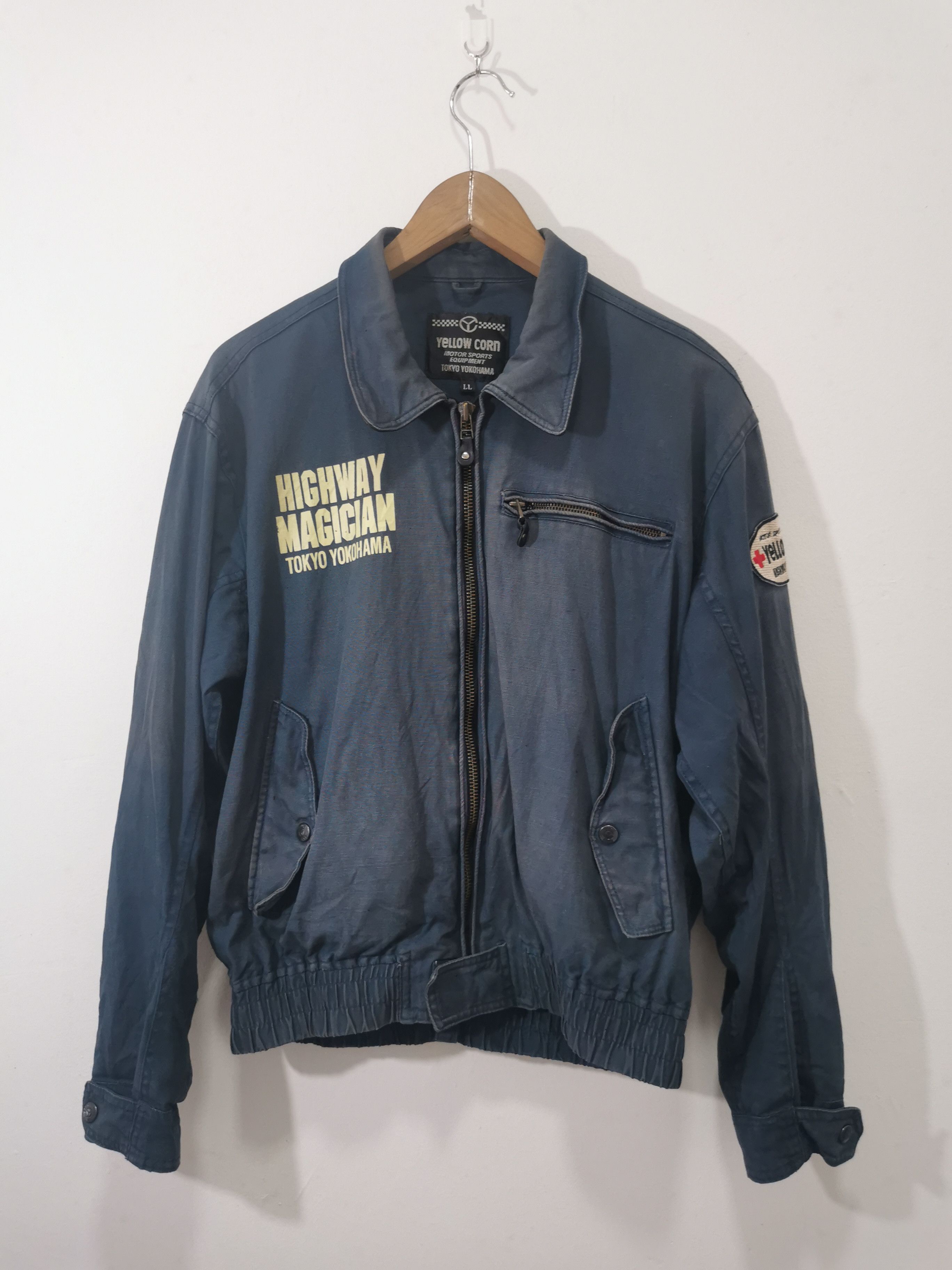 NASCAR × Vintage × YELLOW CORN Sun Faded Yellow Corn Sledge Hammer Racing Jacket Size US L / EU 52-54 / 3 - 6 Thumbnail