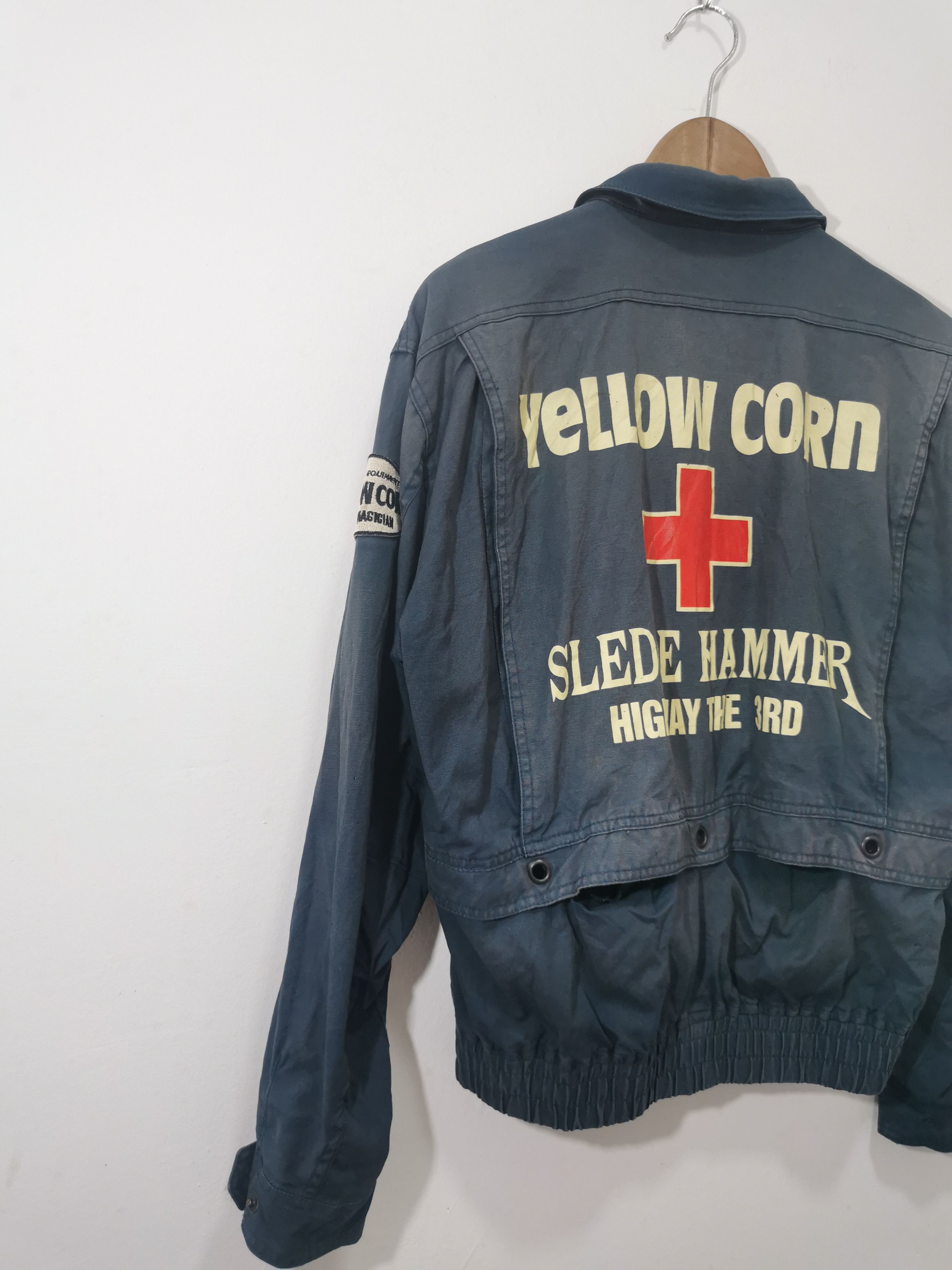 NASCAR × Vintage × YELLOW CORN Sun Faded Yellow Corn Sledge Hammer Racing Jacket Size US L / EU 52-54 / 3 - 3 Thumbnail