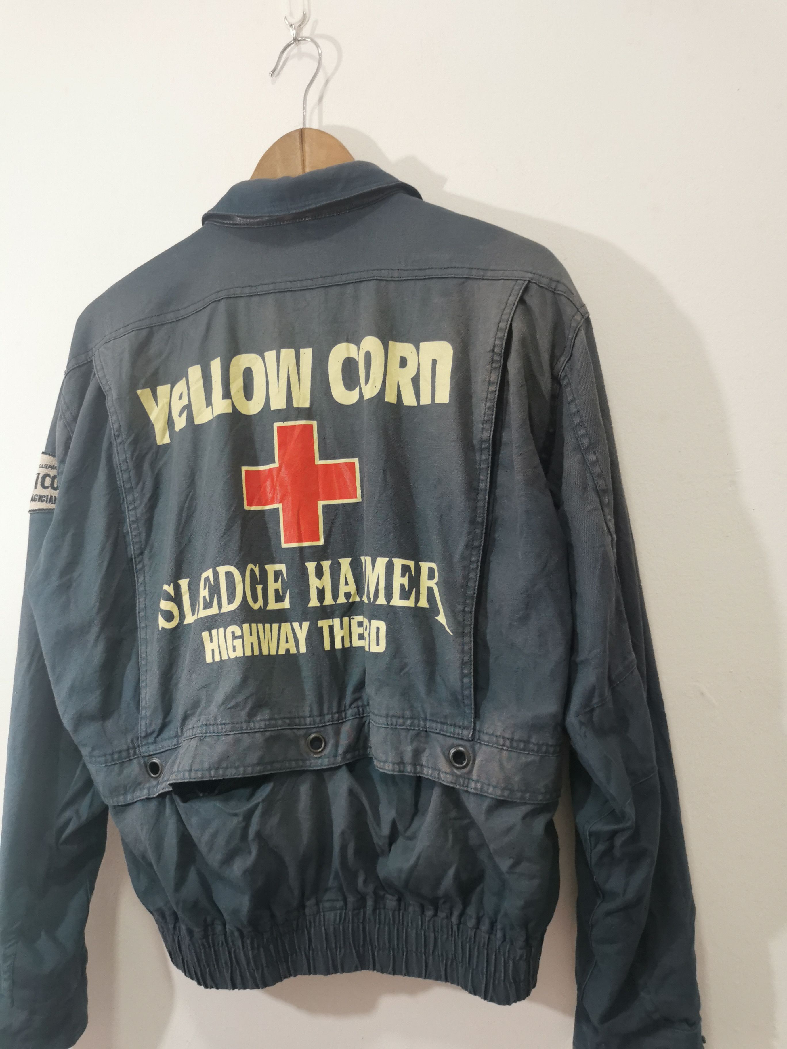 NASCAR × Vintage × YELLOW CORN Sun Faded Yellow Corn Sledge Hammer Racing Jacket Size US L / EU 52-54 / 3 - 2 Thumbnail