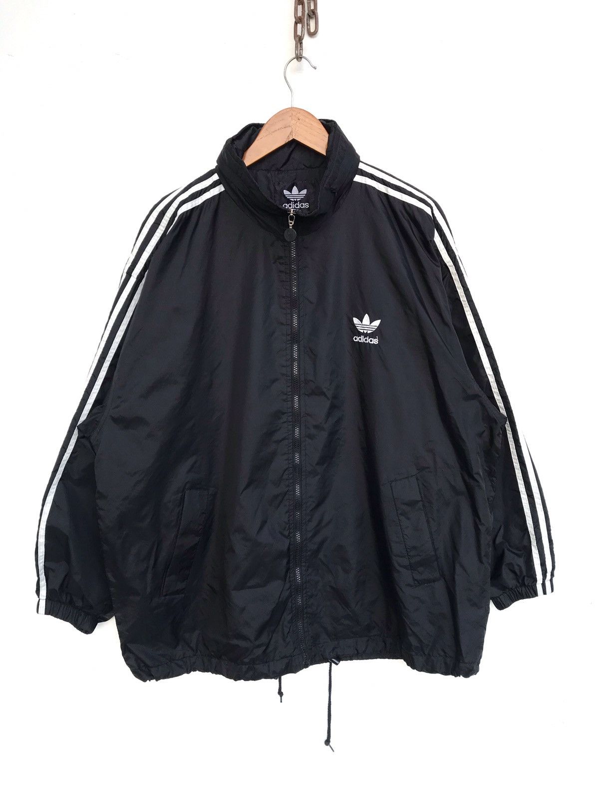 Adidas Adidas Trefoil Windbreaker Jacket Adidas Streetwear Jacket Size US XL / EU 56 / 4 - 1 Thumbnail