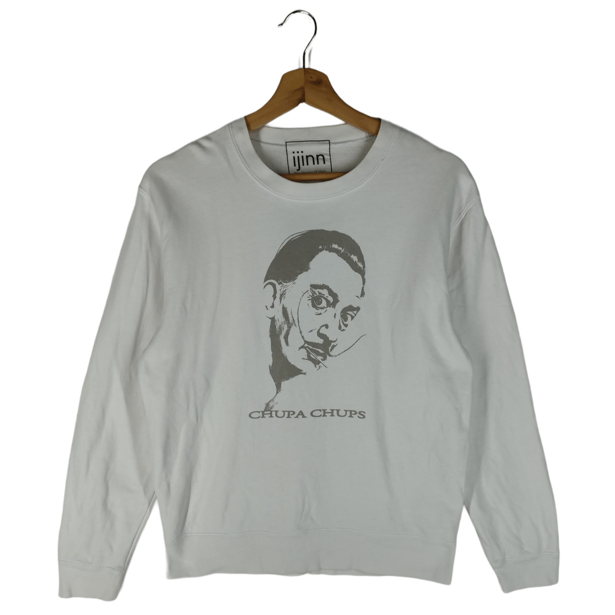 image of Vintage Ijinn The Master Of Man × Chupa Chups Sweatshirts in White, Men's (Size Small)