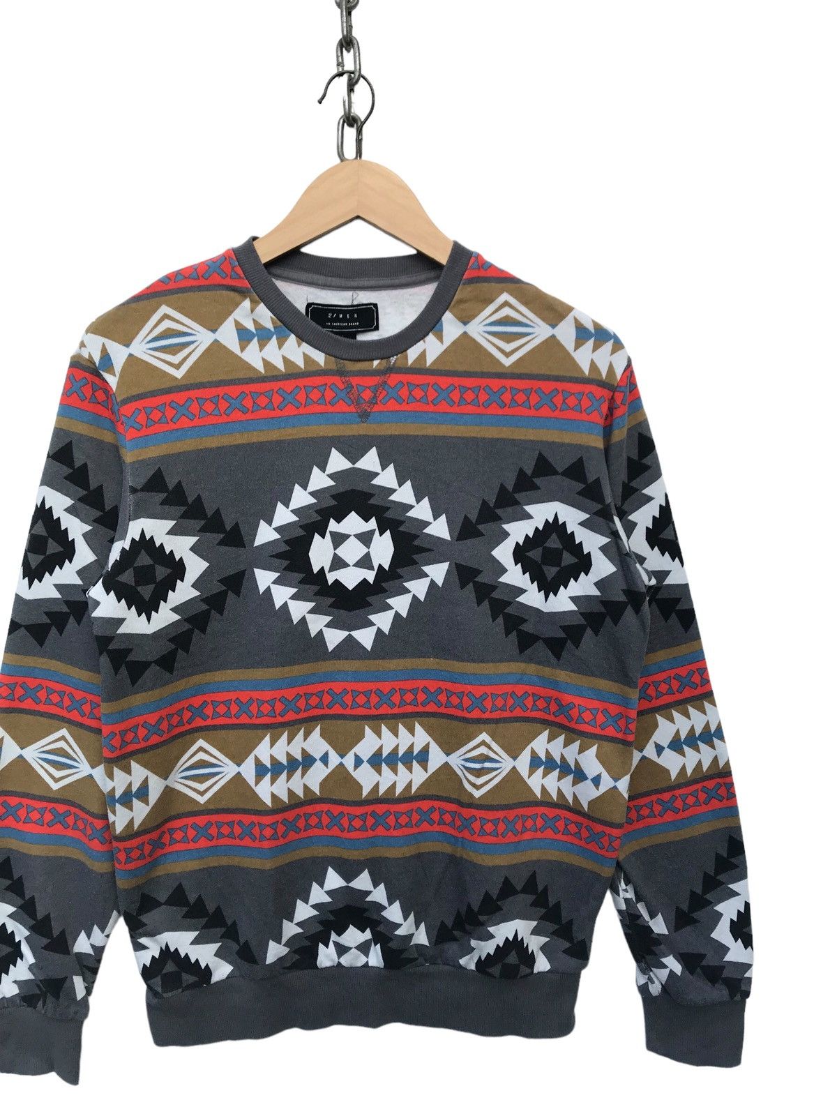 21 Men 21 Men Native Printed Sweatshirt Native Navajo Sweater Size US S / EU 44-46 / 1 - 2 Thumbnail
