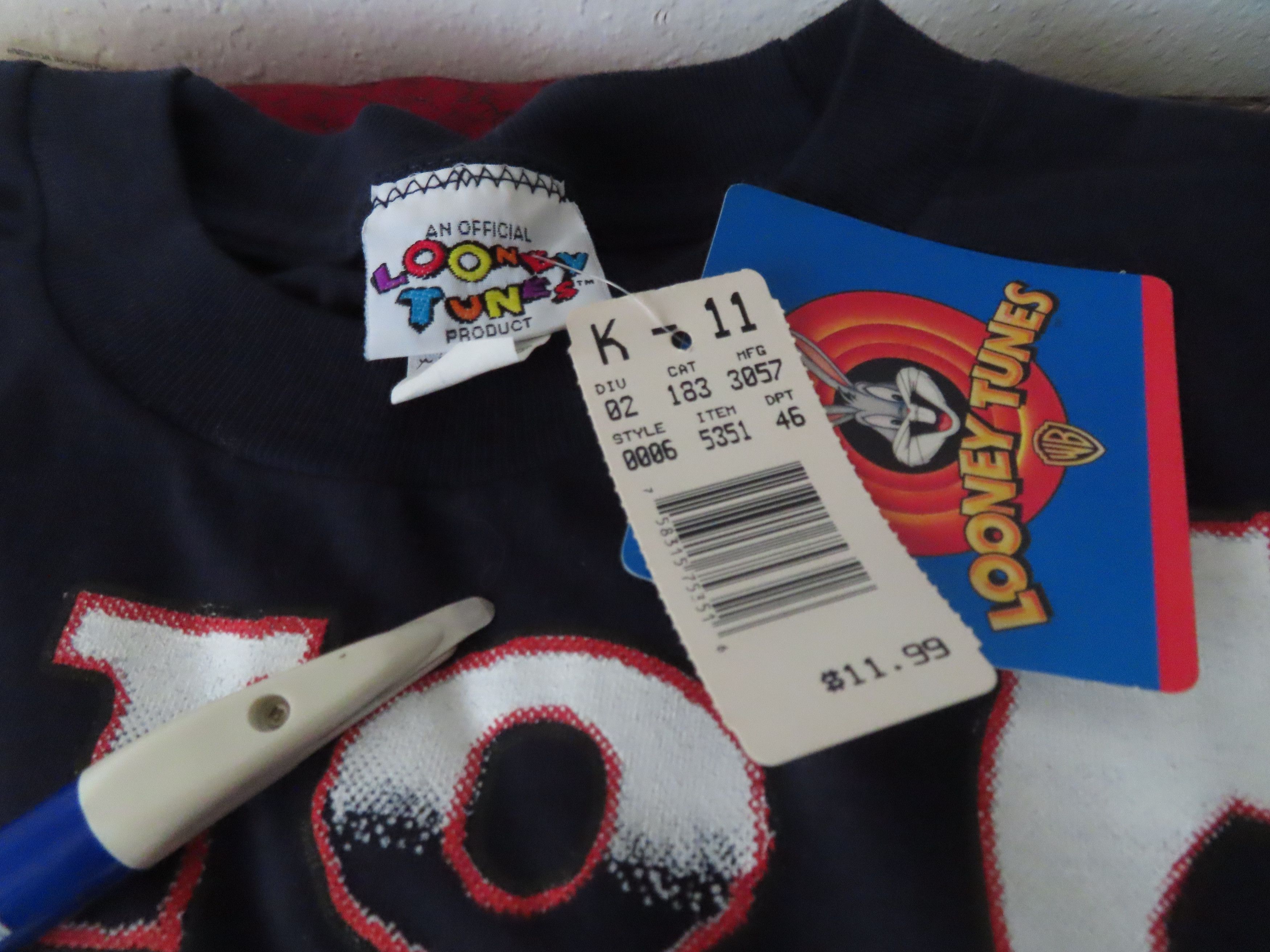 Vintage × Warner Bros Vintage 90s 1996 Freeze Taz Menace To The Court AOP Tshirt Size US L / EU 52-54 / 3 - 4 Thumbnail