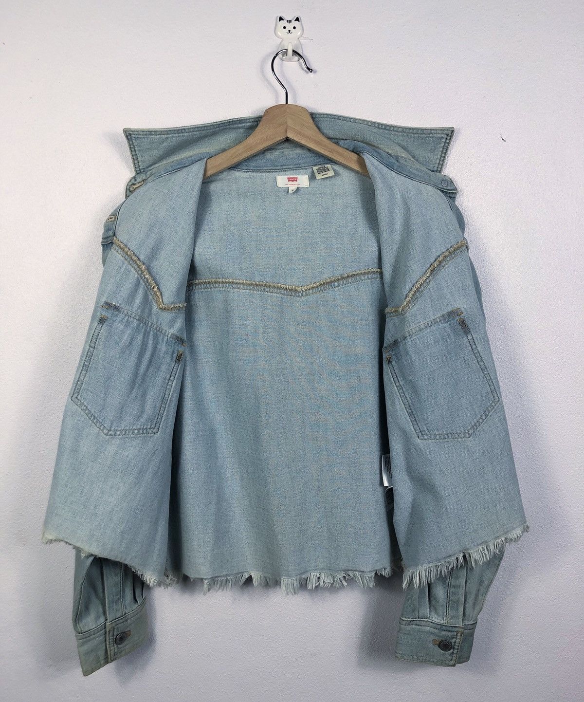 Levi's Rare Levi’s Cropped Button Denim Jacket Size US S / EU 44-46 / 1 - 10 Thumbnail