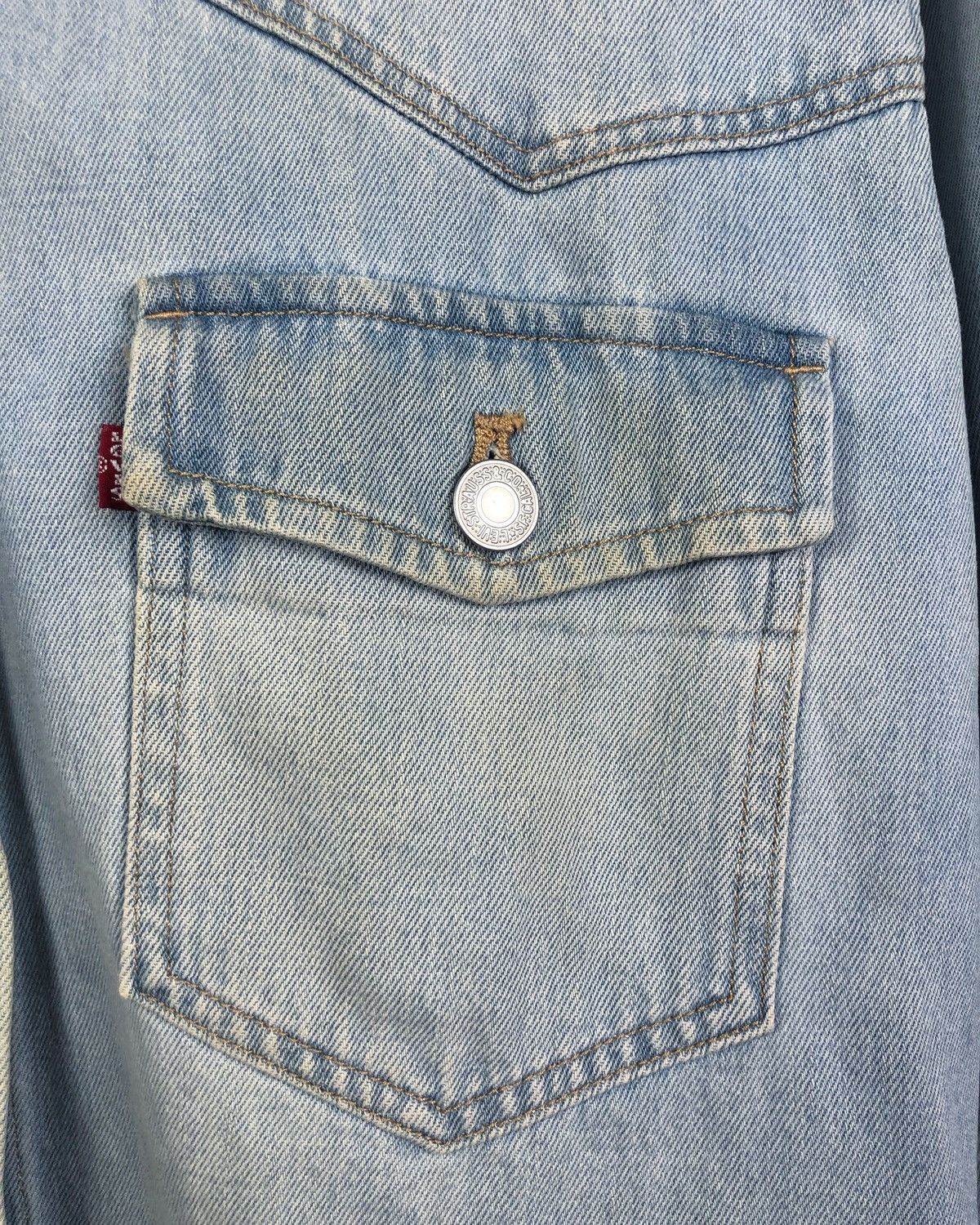 Levi's Rare Levi’s Cropped Button Denim Jacket Size US S / EU 44-46 / 1 - 3 Thumbnail