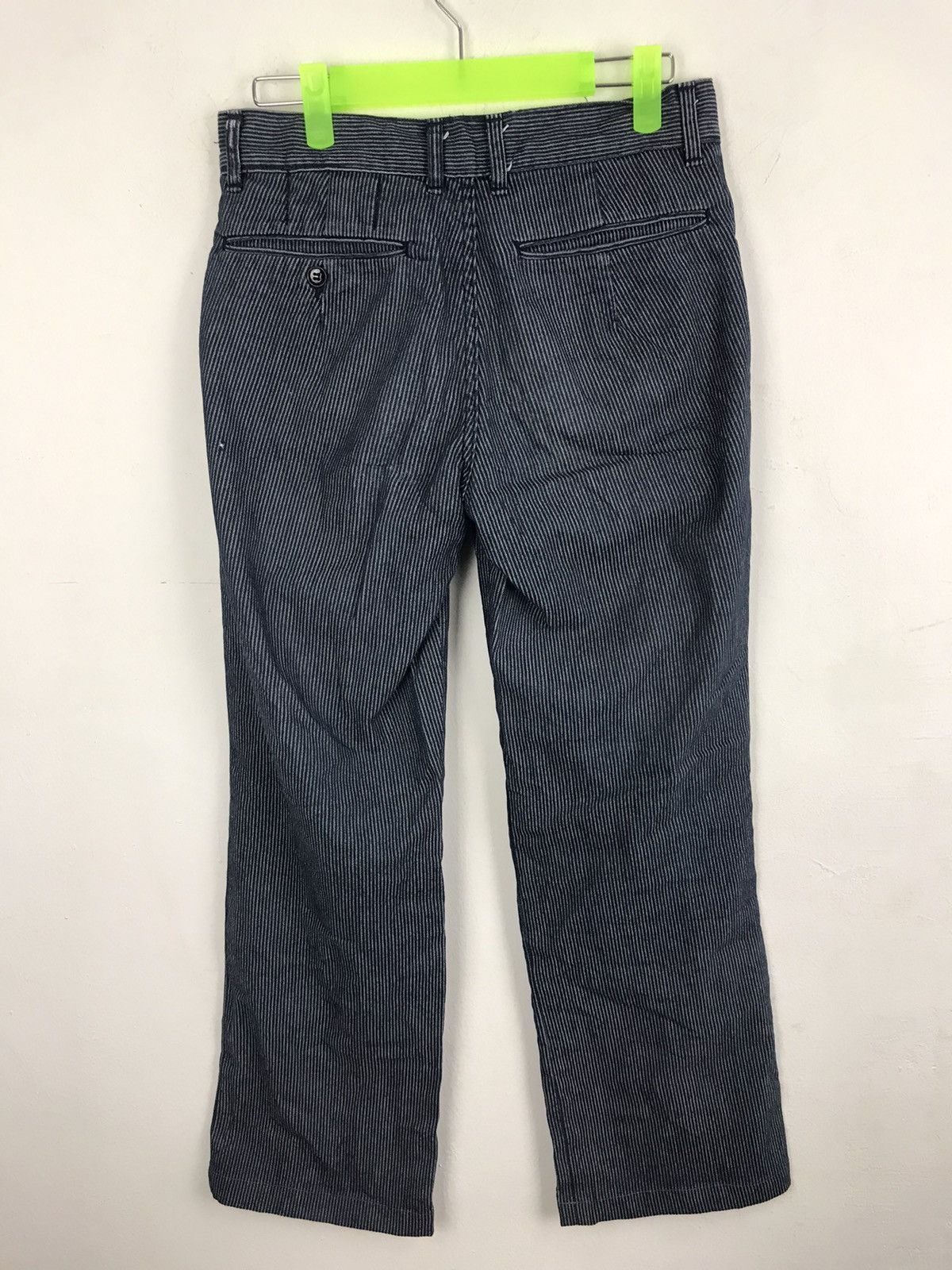 image of Cabane De Zucca Travail Hickory Striped Denim Jeans in Grey, Men's (Size 29)