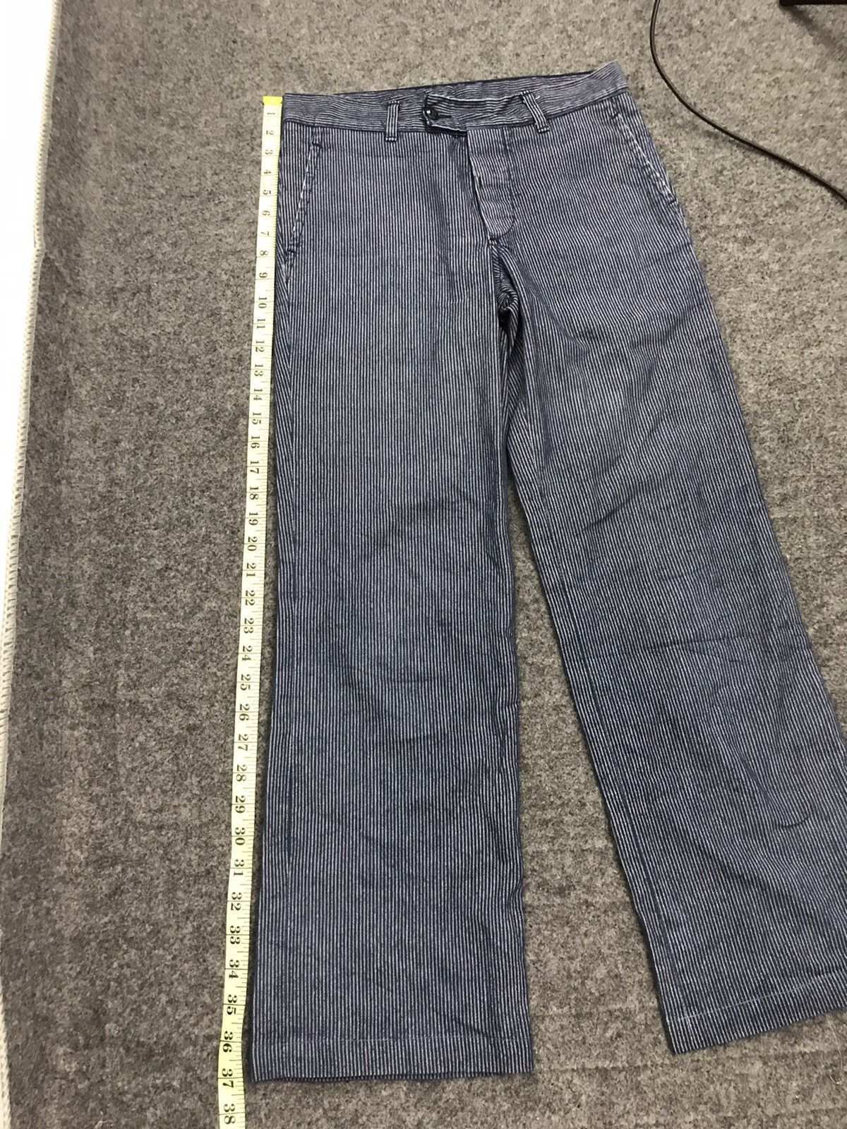 CABANE de ZUCCa Cabane De Zucca Travail Hickory Striped Denim Jeans Size 28" / US 6 / IT 42 - 8 Thumbnail