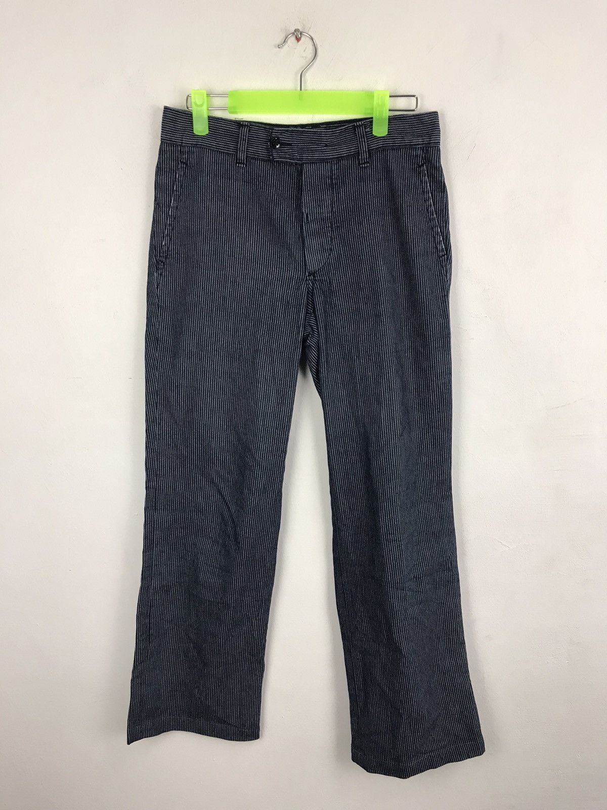 CABANE de ZUCCa Cabane De Zucca Travail Hickory Striped Denim Jeans Size 28" / US 6 / IT 42 - 2 Thumbnail