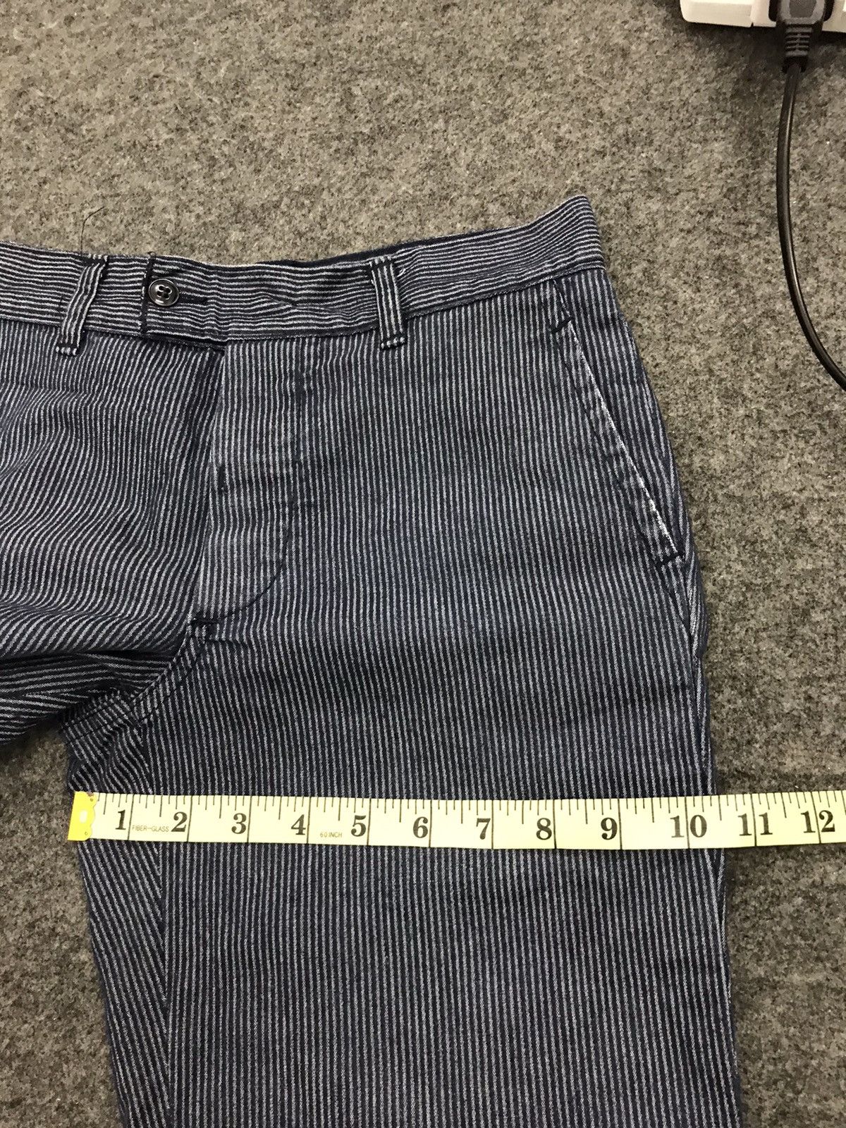 CABANE de ZUCCa Cabane De Zucca Travail Hickory Striped Denim Jeans Size 28" / US 6 / IT 42 - 11 Thumbnail