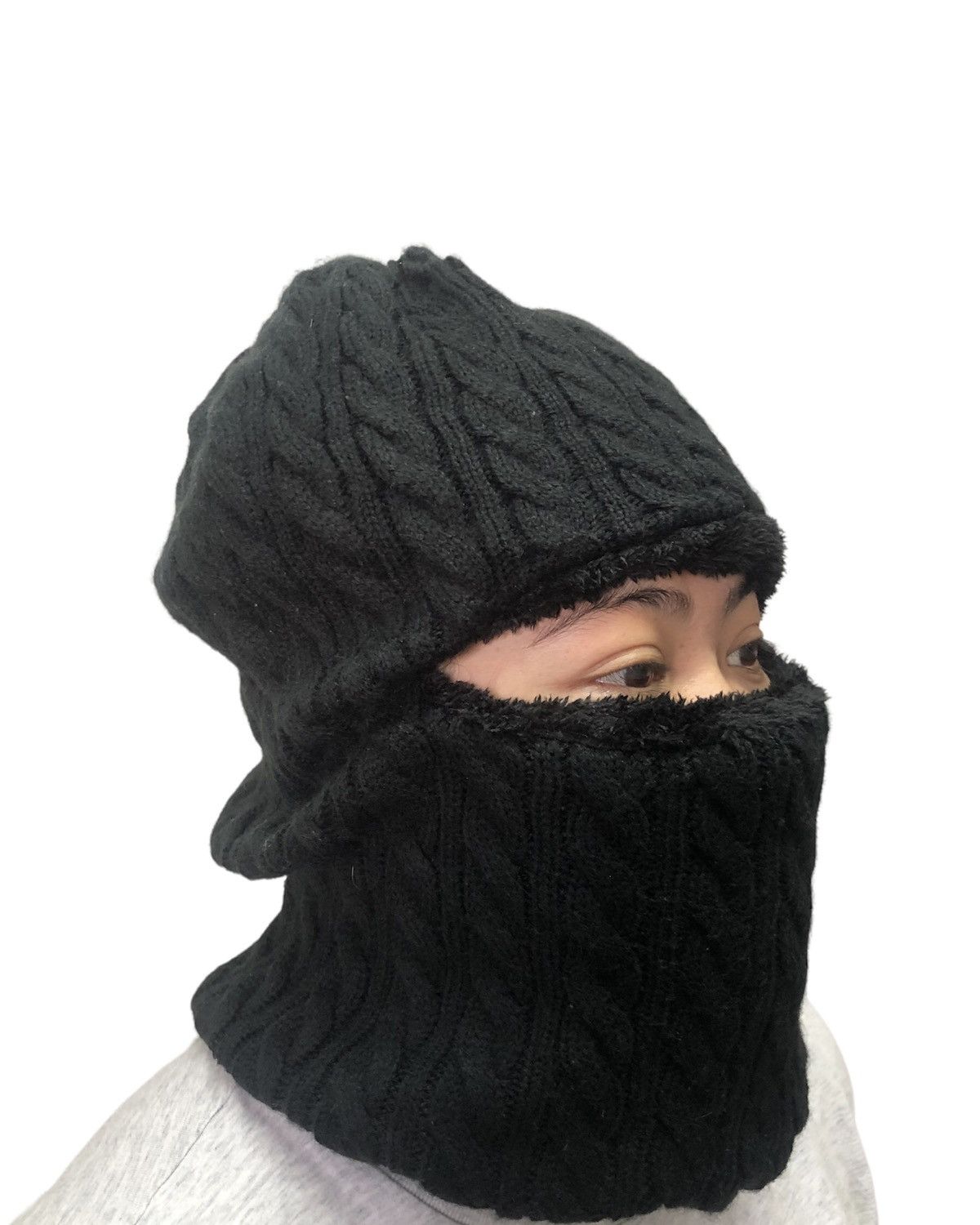 Japanese Brand 🥷🏿Shimamura Knit Balaclava Ski Mask Size ONE SIZE - 2 Thumbnail