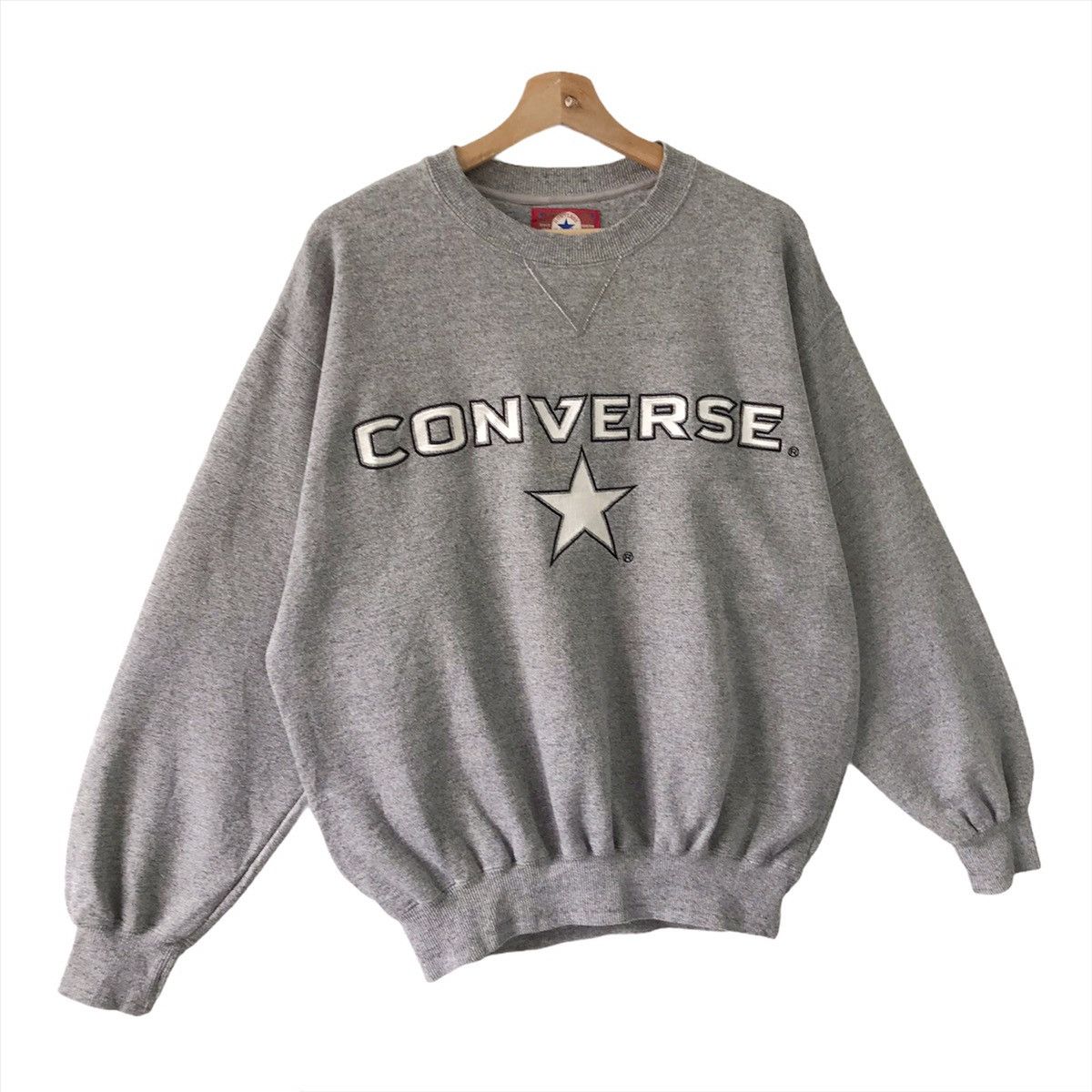 Converse Vintage 90s Converse Crewneck Sweatshirt Size L Size US L / EU 52-54 / 3 - 2 Thumbnail