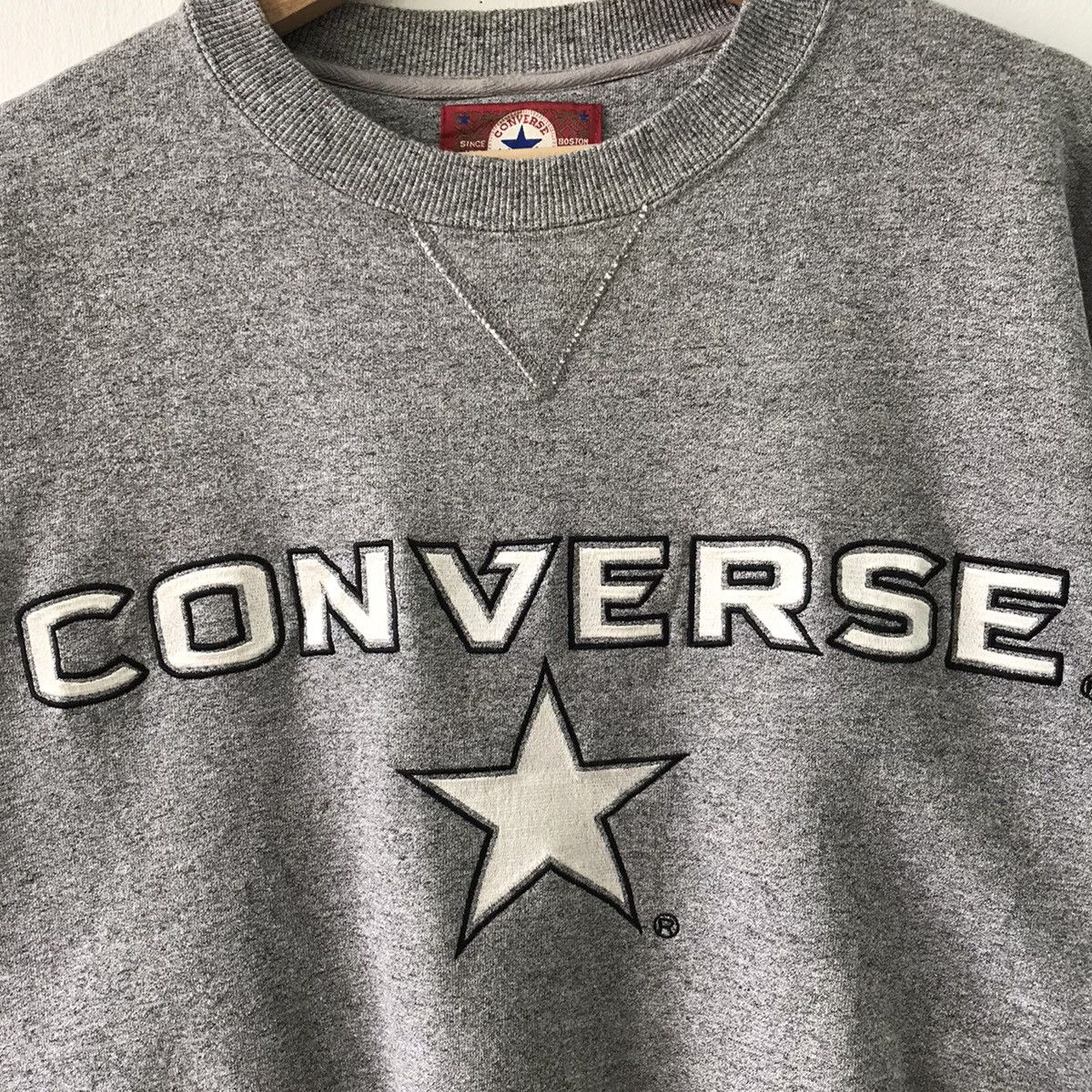 Converse Vintage 90s Converse Crewneck Sweatshirt Size L Size US L / EU 52-54 / 3 - 5 Thumbnail