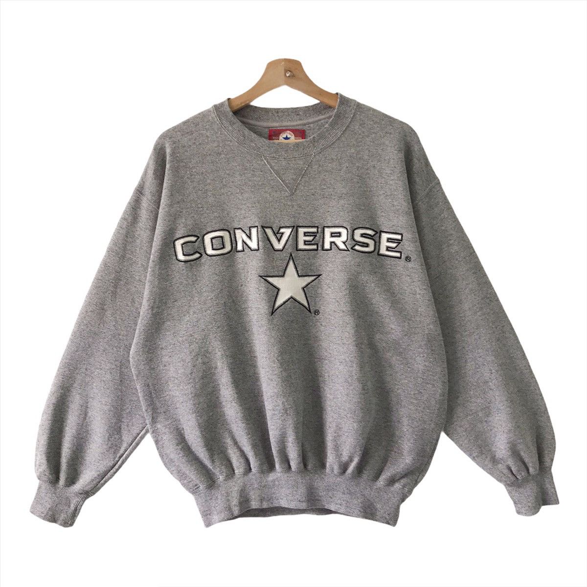 Converse Vintage 90s Converse Crewneck Sweatshirt Size L Size US L / EU 52-54 / 3 - 1 Thumbnail