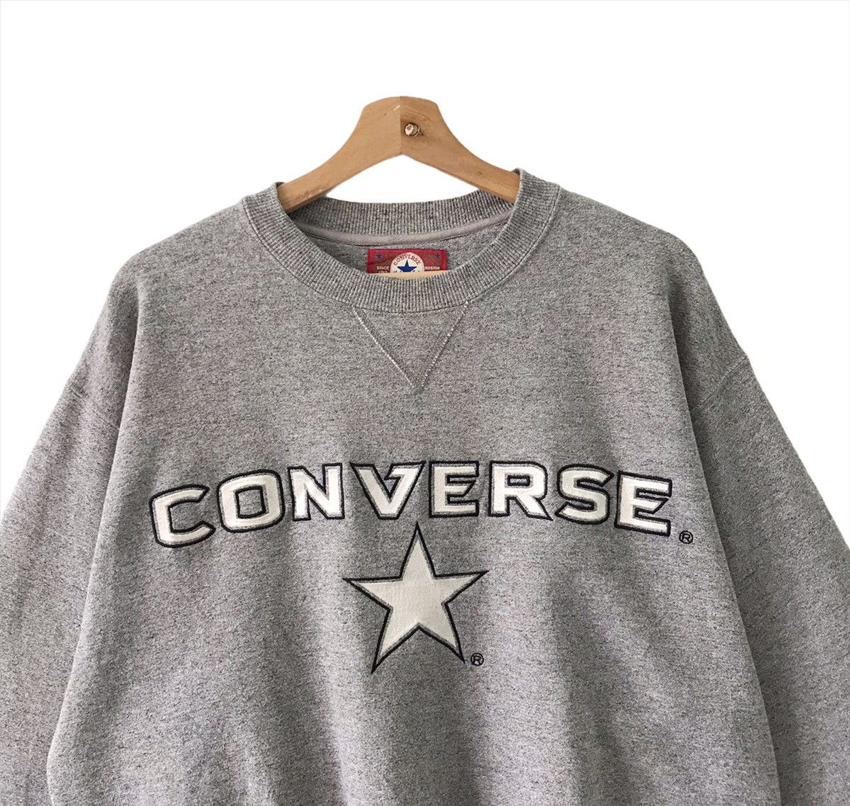 Converse Vintage 90s Converse Crewneck Sweatshirt Size L Size US L / EU 52-54 / 3 - 4 Thumbnail