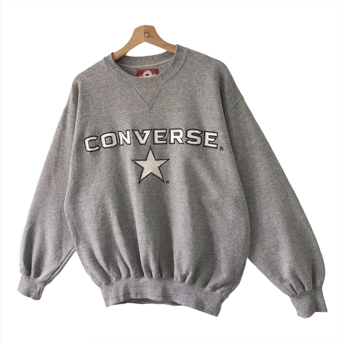 Converse Vintage 90s Converse Crewneck Sweatshirt Size L Size US L / EU 52-54 / 3 - 3 Thumbnail