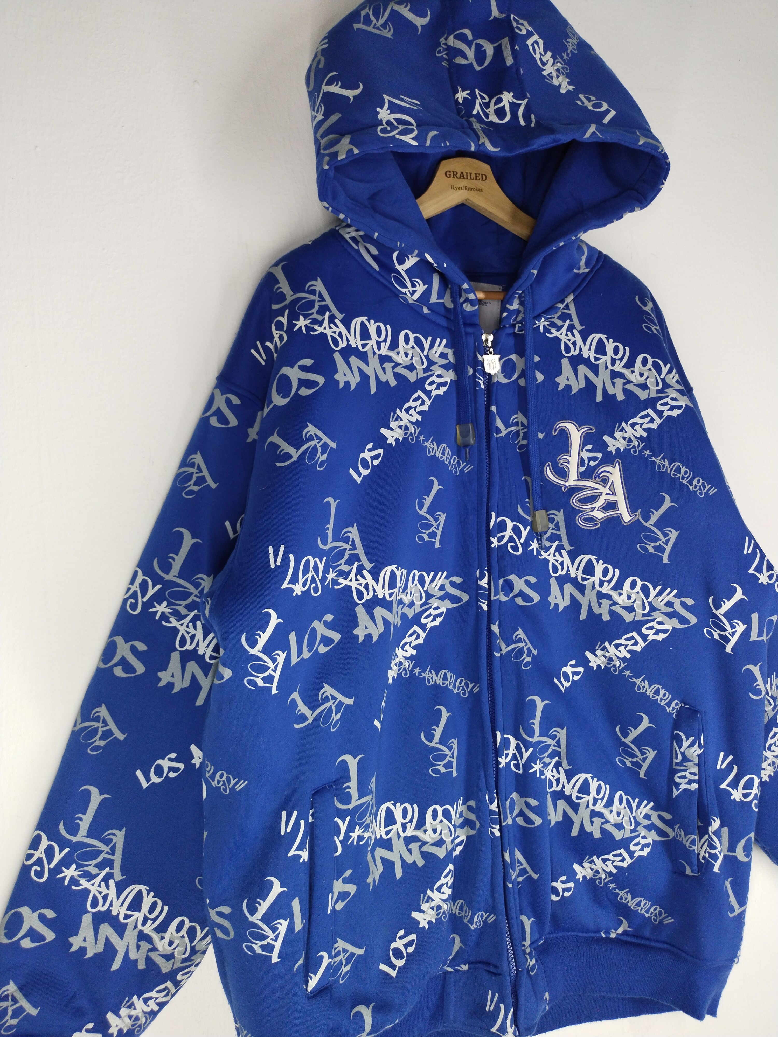Urban Outfitters VINTAGE FULLPRINT LOS ANGELES ZIPPER HOODIE Size US XL / EU 56 / 4 - 5 Thumbnail