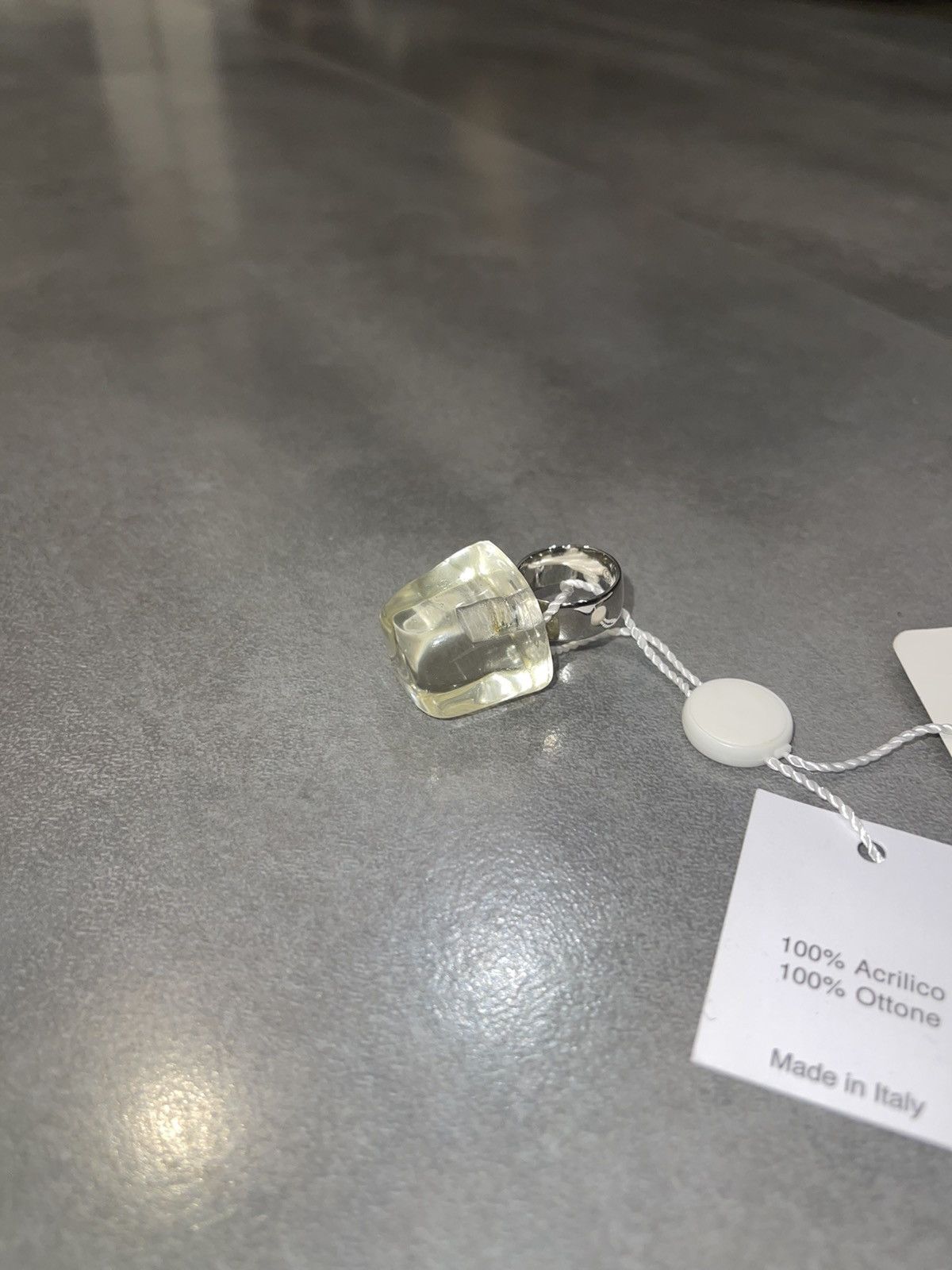 Maison Margiela DSWT! Maison Margiela Big Chrystal Ring Size ONE SIZE - 5 Thumbnail