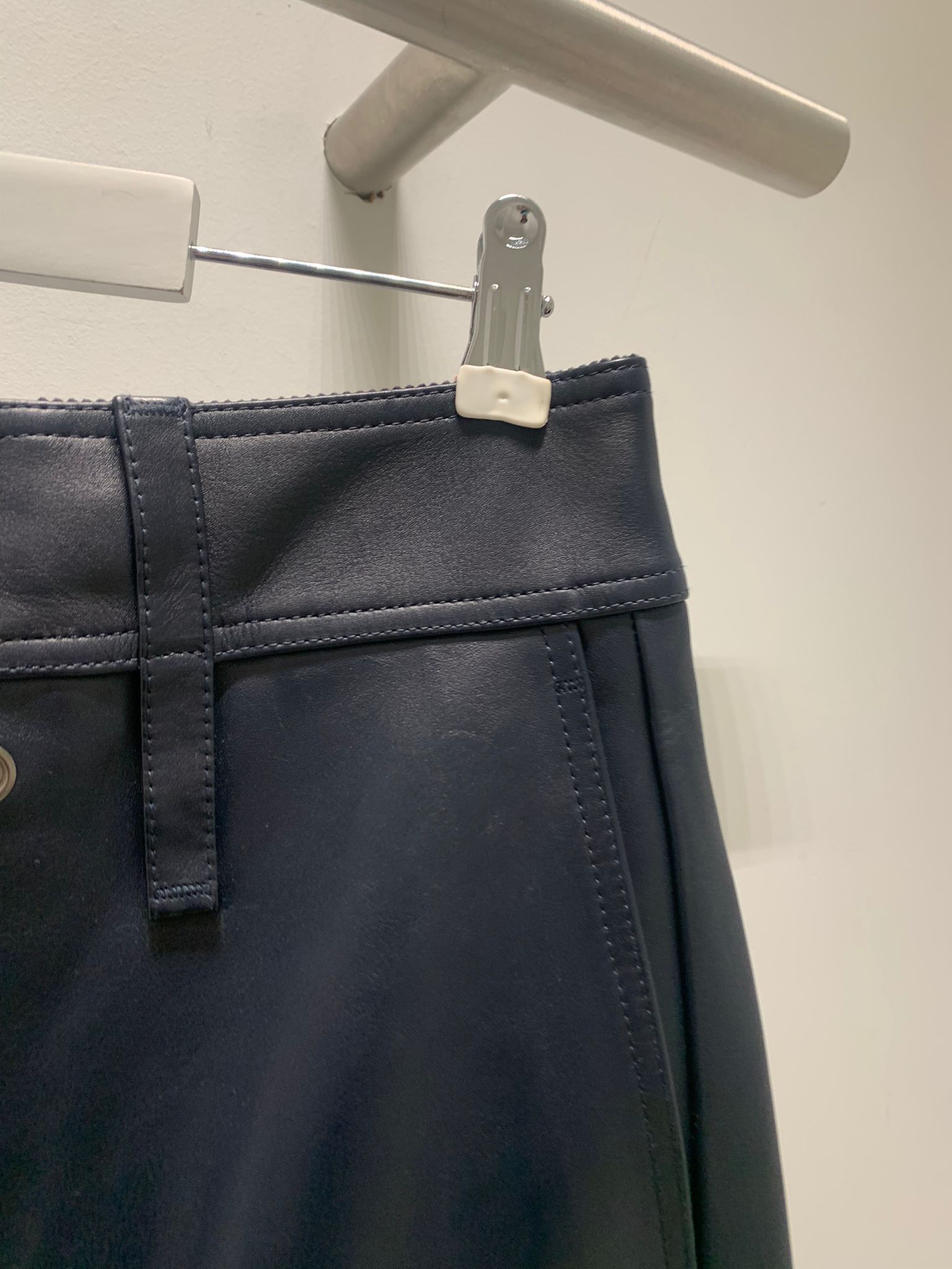 Acne Studios Leather Cargo Trousers in Dark Navy Size US 32 / EU 48 - 5 Thumbnail