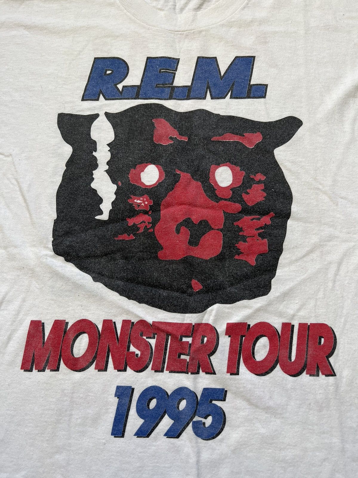 Band Tees × R.E.M. RARE❗️R.E.M 1995 Monster Tour Vintage Tee Size US XL / EU 56 / 4 - 2 Thumbnail