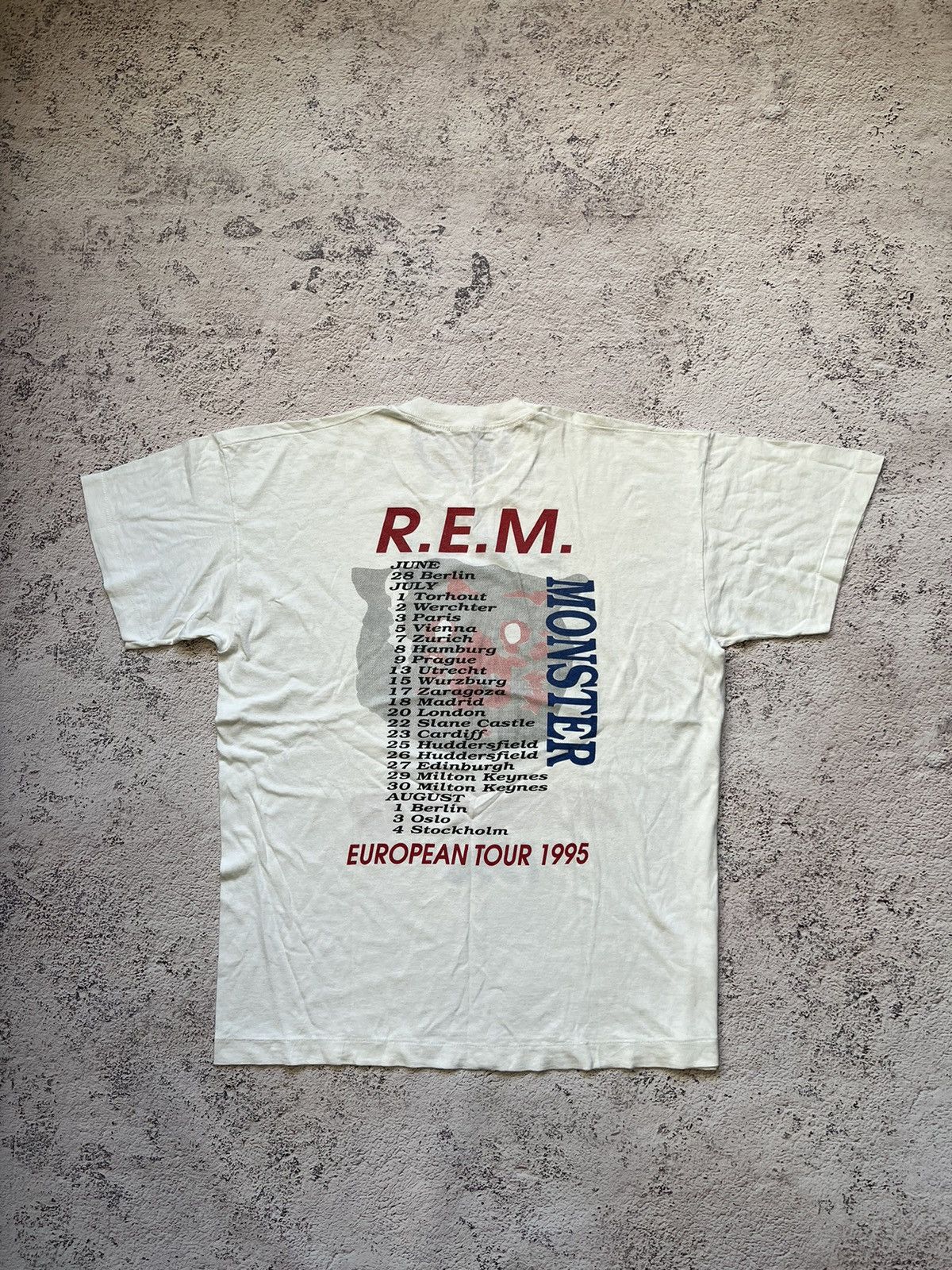 Band Tees × R.E.M. RARE❗️R.E.M 1995 Monster Tour Vintage Tee Size US XL / EU 56 / 4 - 7 Thumbnail