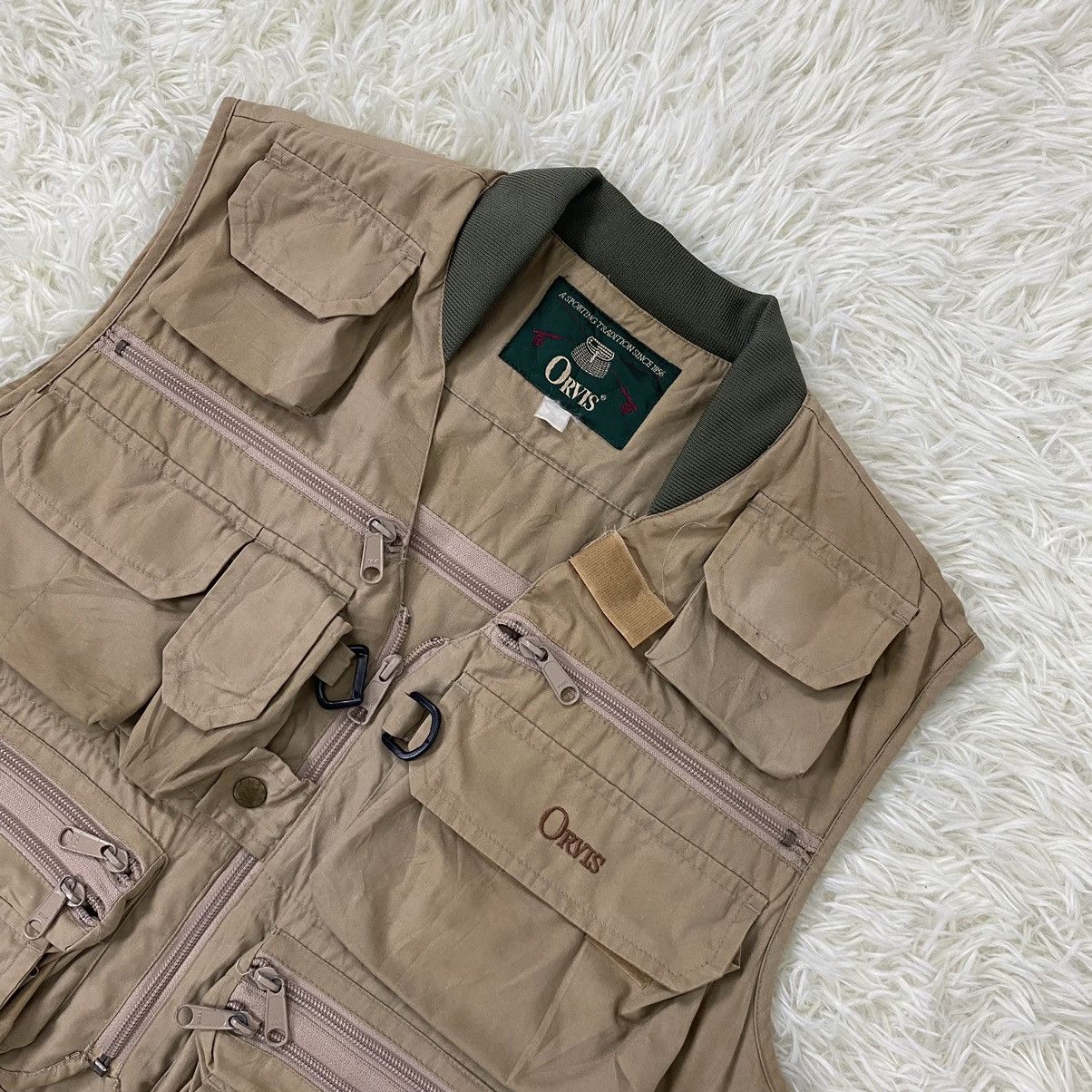 Japanese Brand NICE DESIGN ORVIS MULTI POCKET SURVIVAL VEST Size US L / EU 52-54 / 3 - 4 Thumbnail
