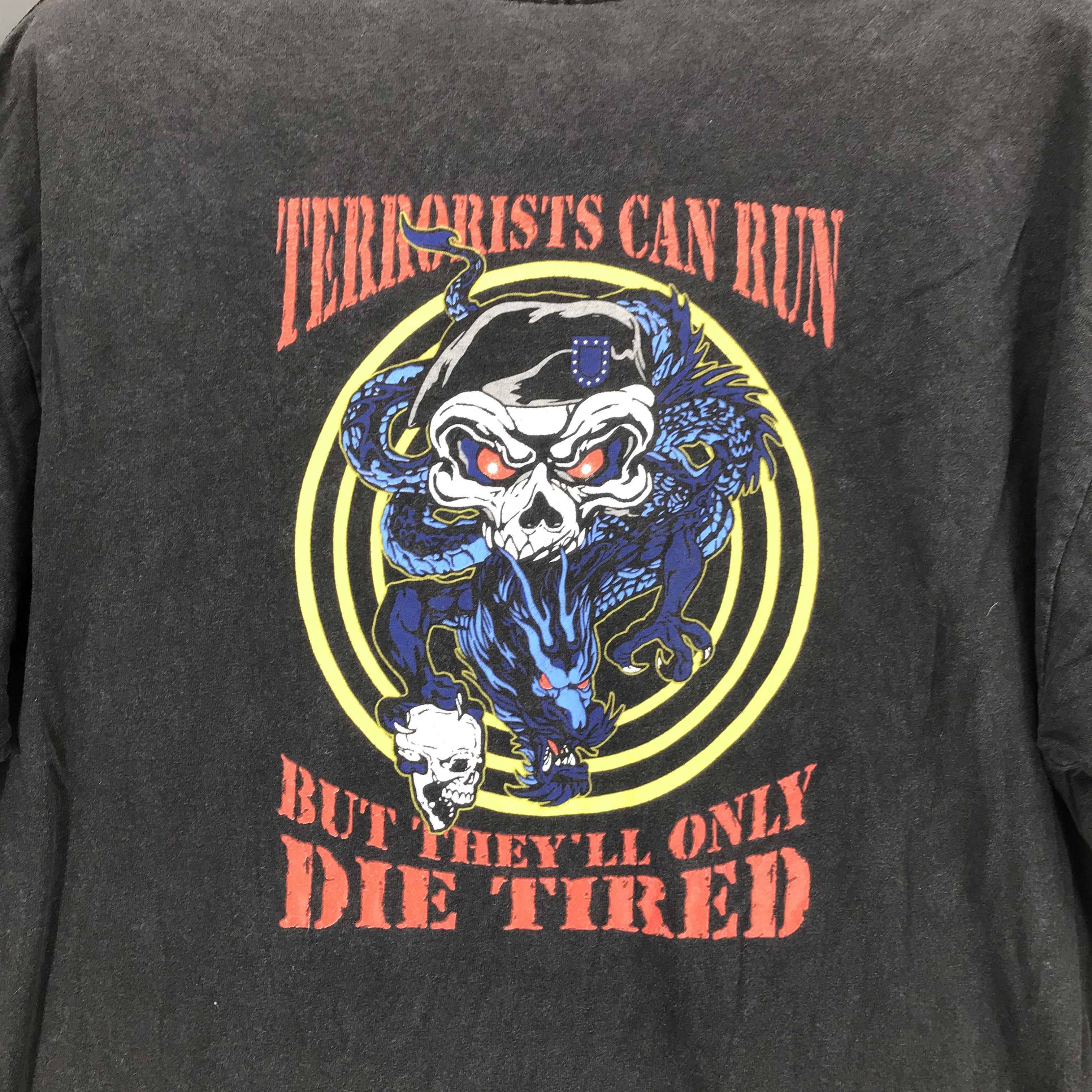 Hanes U.S Army Skulls Dragon Big Logo Tee #2111-79 Size US L / EU 52-54 / 3 - 2 Thumbnail