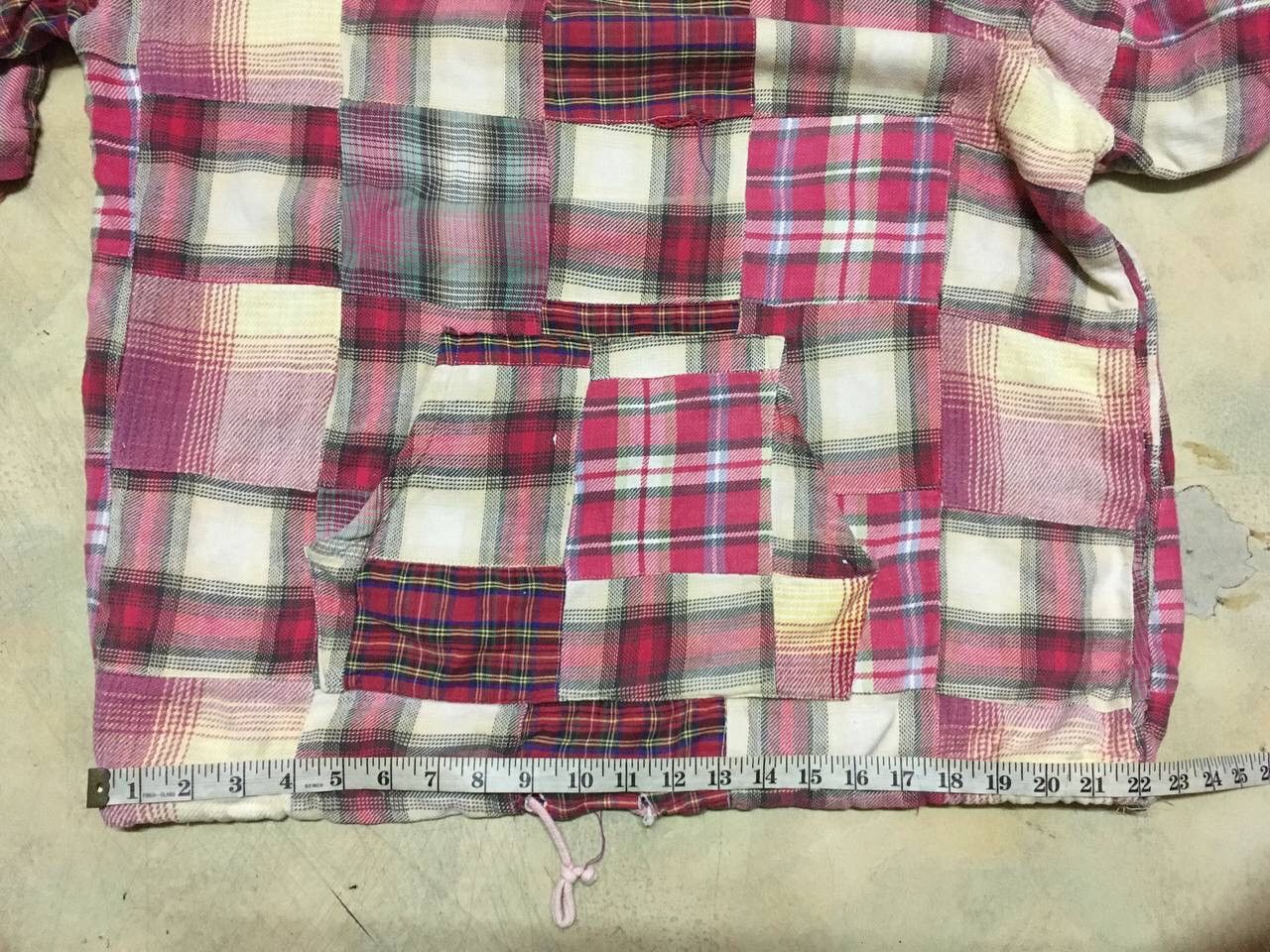 Japanese Brand Vintage Sweatshirt Red Tartan Patchwork Style Size US L / EU 52-54 / 3 - 11 Thumbnail