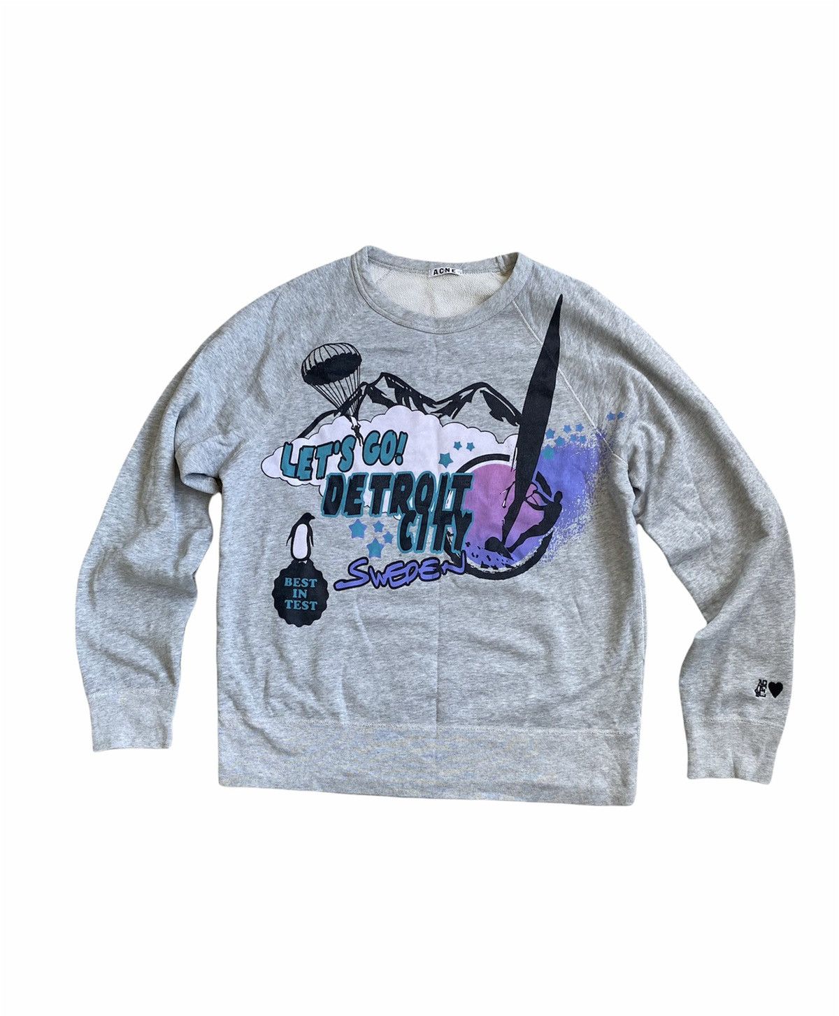 Acne Studios 🔥Acne Studios College Detroit Sweatshirt/Acne Studios Print Size US XL / EU 56 / 4 - 2 Thumbnail