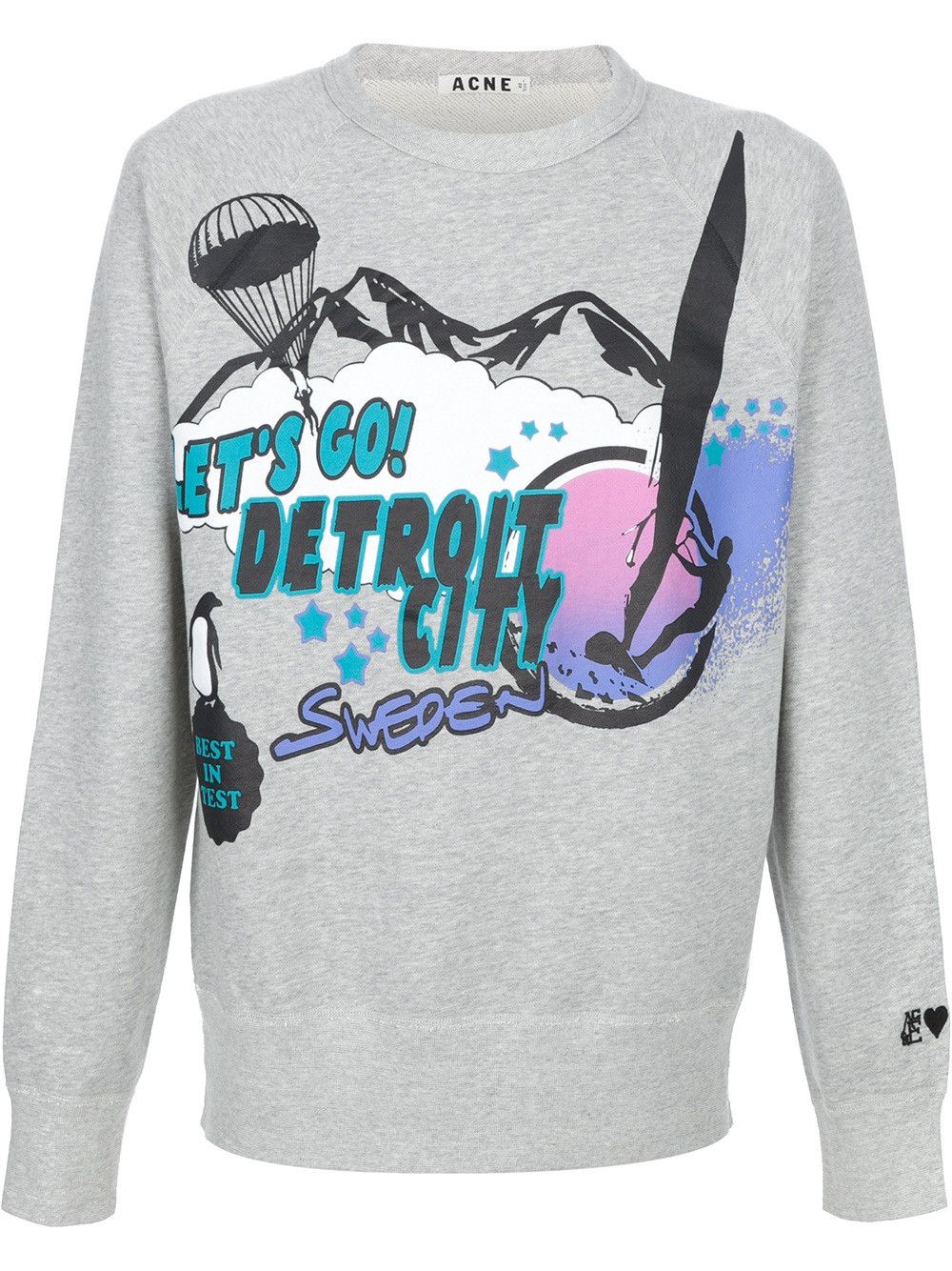 Acne Studios 🔥Acne Studios College Detroit Sweatshirt/Acne Studios Print Size US XL / EU 56 / 4 - 18 Thumbnail