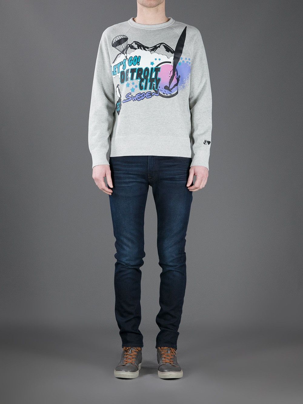 Acne Studios 🔥Acne Studios College Detroit Sweatshirt/Acne Studios Print Size US XL / EU 56 / 4 - 20 Thumbnail