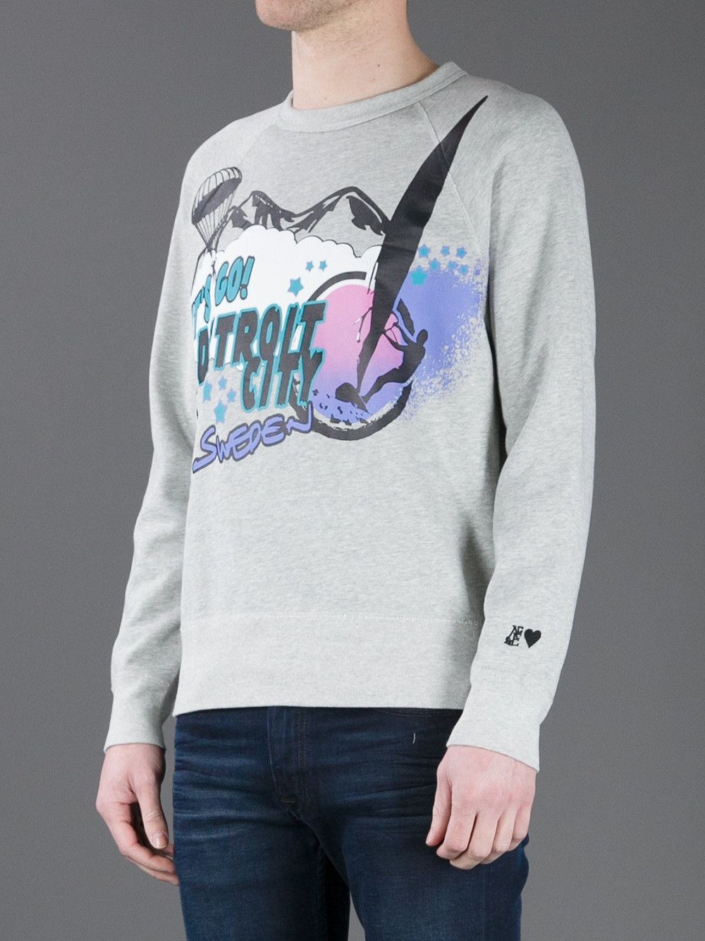 Acne Studios 🔥Acne Studios College Detroit Sweatshirt/Acne Studios Print Size US XL / EU 56 / 4 - 19 Thumbnail
