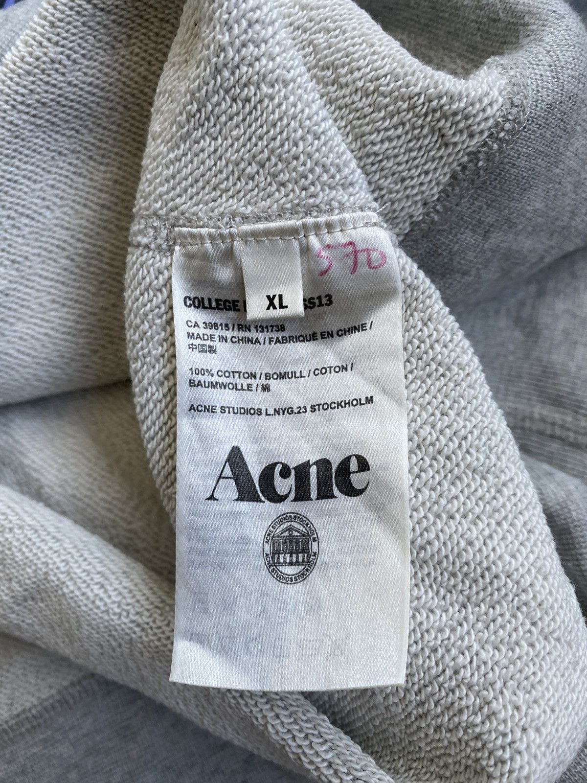 Acne Studios 🔥Acne Studios College Detroit Sweatshirt/Acne Studios Print Size US XL / EU 56 / 4 - 15 Thumbnail